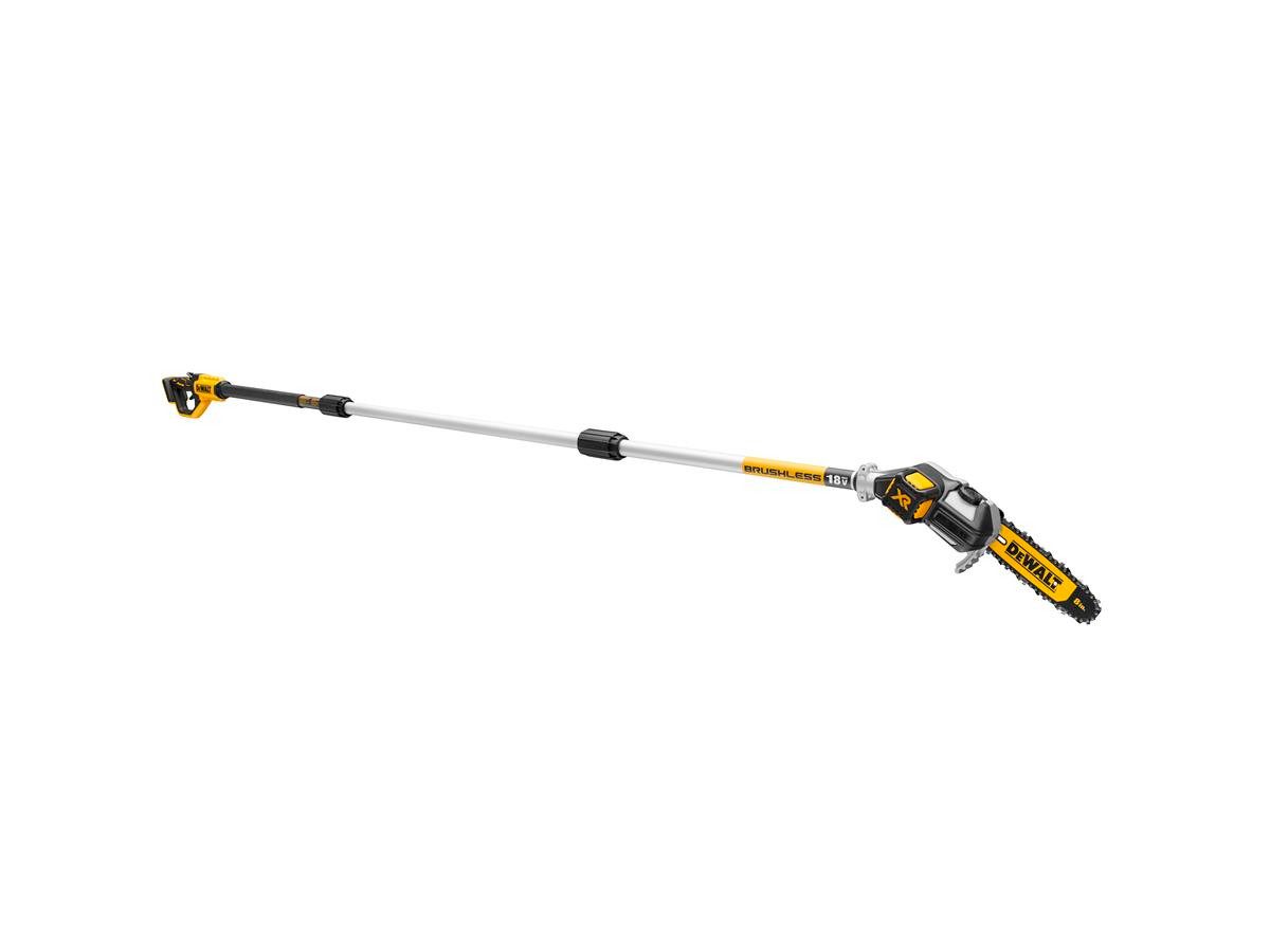 DeWalt Akku-Hochentaster 18 Volt, Basisv., bis 3 m Arbeitshöhe, Bis zu 55 Schnitte pro Akkuladung (5 Ah), ohne Akku und Ladegerät