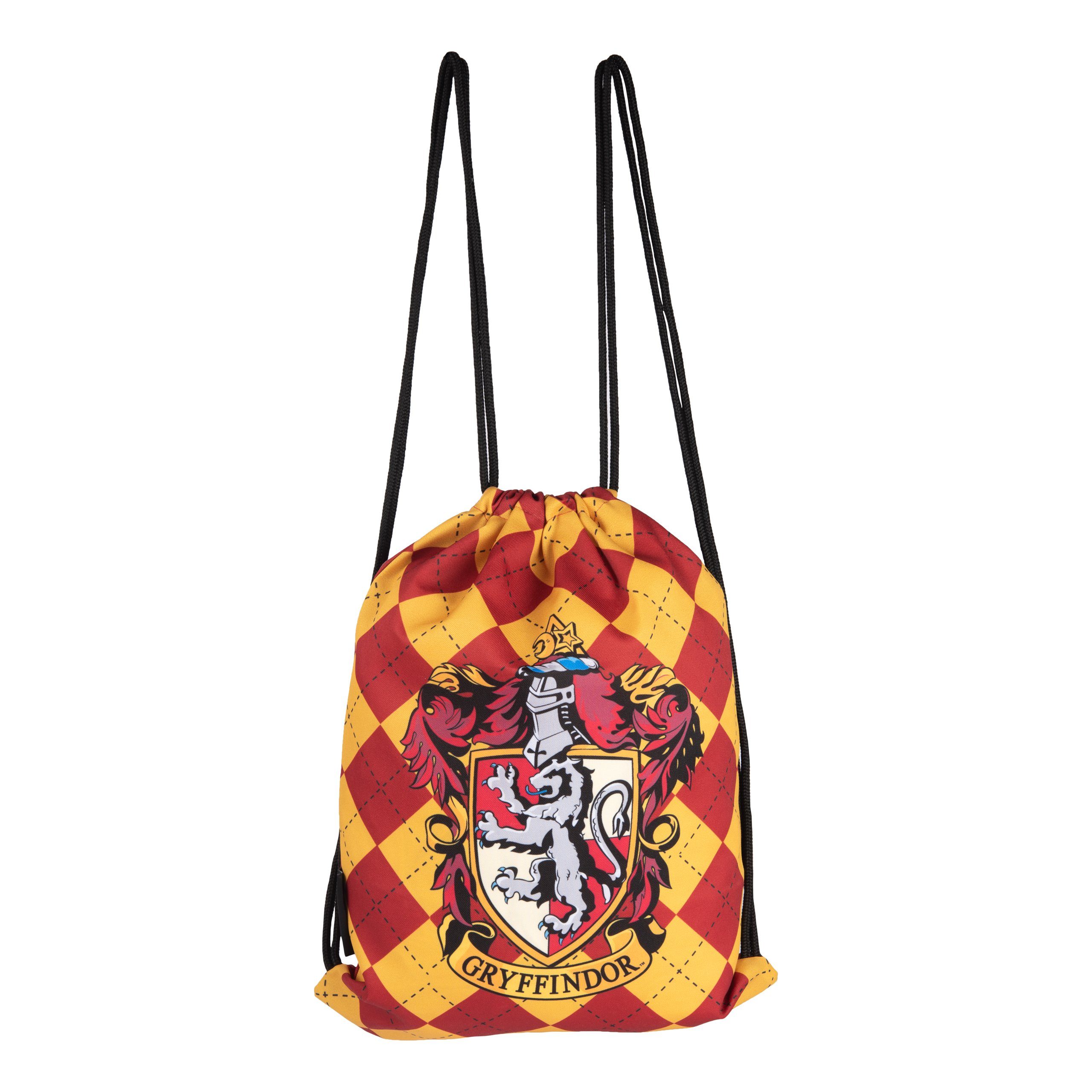 Kordelzug mit Potter - Gryffindor United Labels® Beutel Gymbag Turnbeutel Harry Rot/Gelb