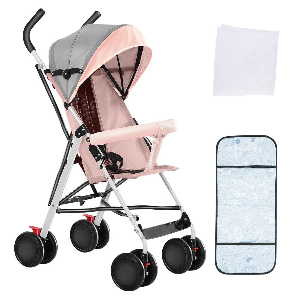 Kinder-Buggy Baby Kinderwagen, Klein Zusammenklappbar Reisebuggy, 0–4 Jahre