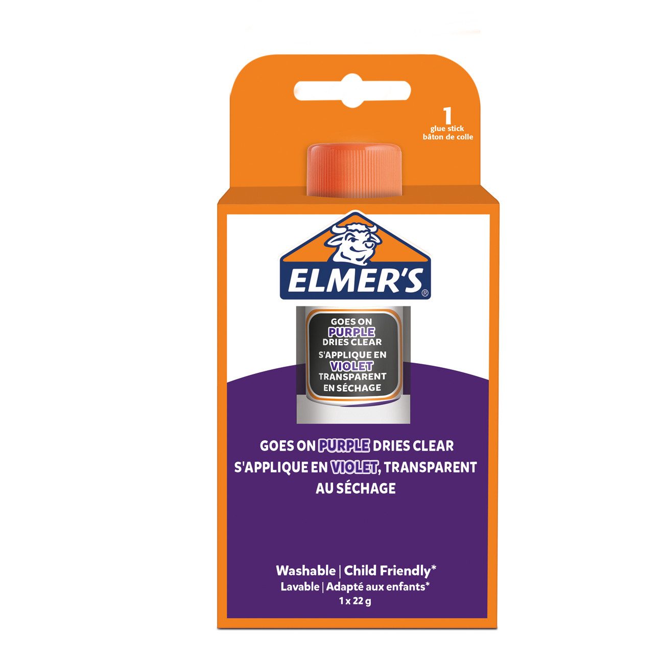 Elmer's Zeichenlineal ELMER'S 2136694 Klebestift Disappearing Purple 22 g 1er Blister