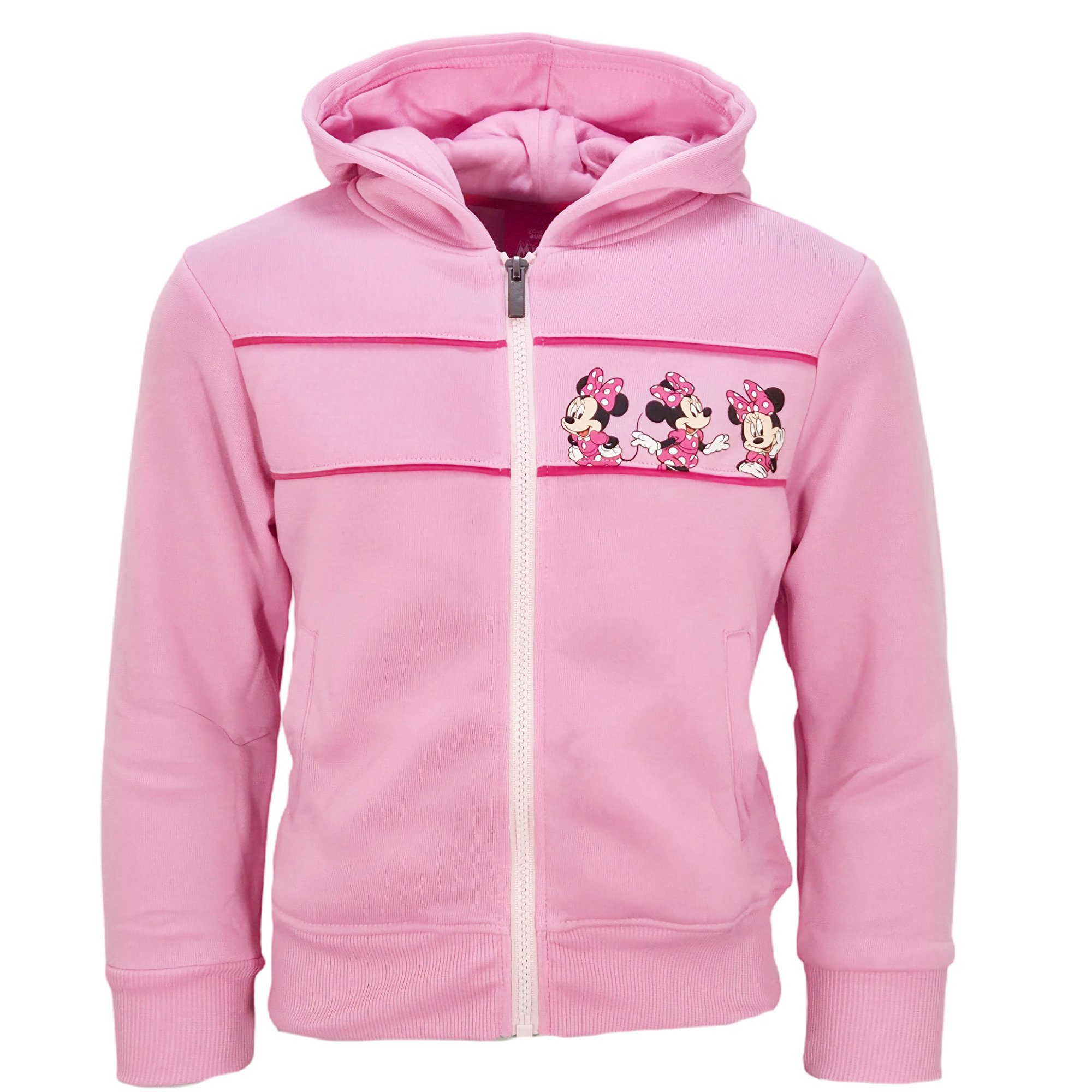 Disney Kapuzenpullover Disney Minnie Maus Mädchen Kinder Kapuzen Hoodie Pullover Pulli Gr. 92 bis 128