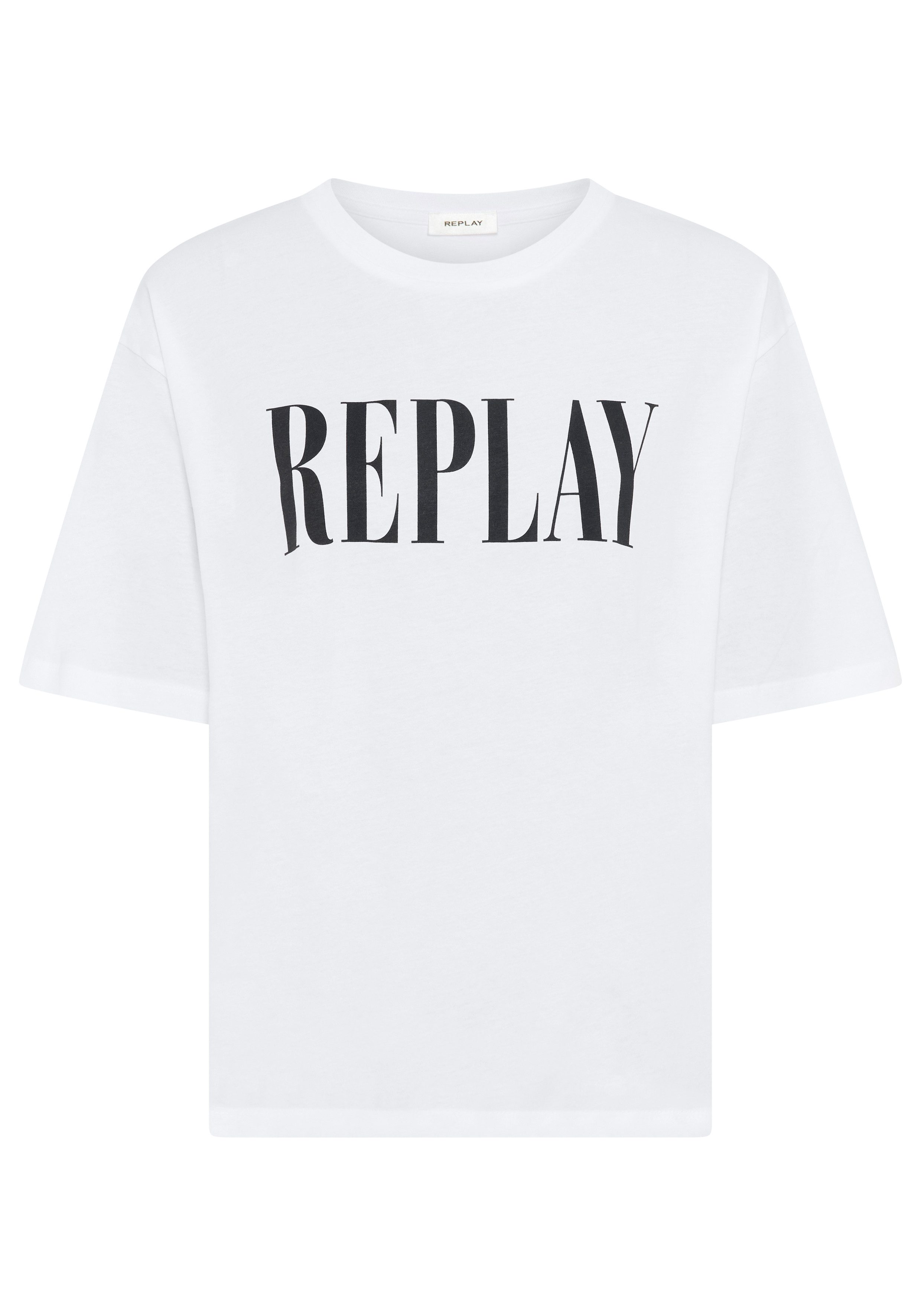 Replay T-Shirt aus Baumwolle, Rundhals