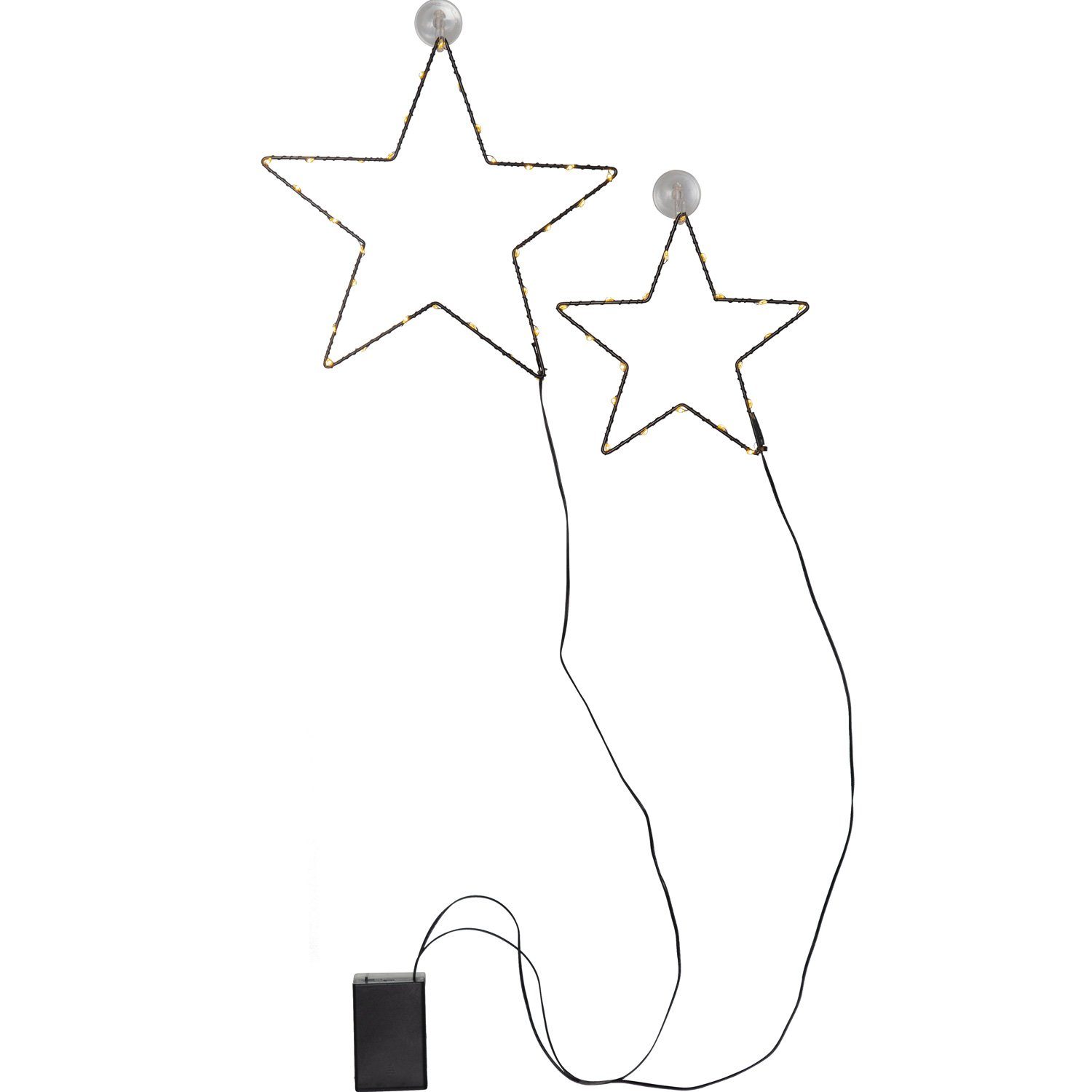 MARELIDA LED Stern LED Leuchtsterne Fensterdeko Weihnachtsstern Saugnäpfe 5 günstig online kaufen