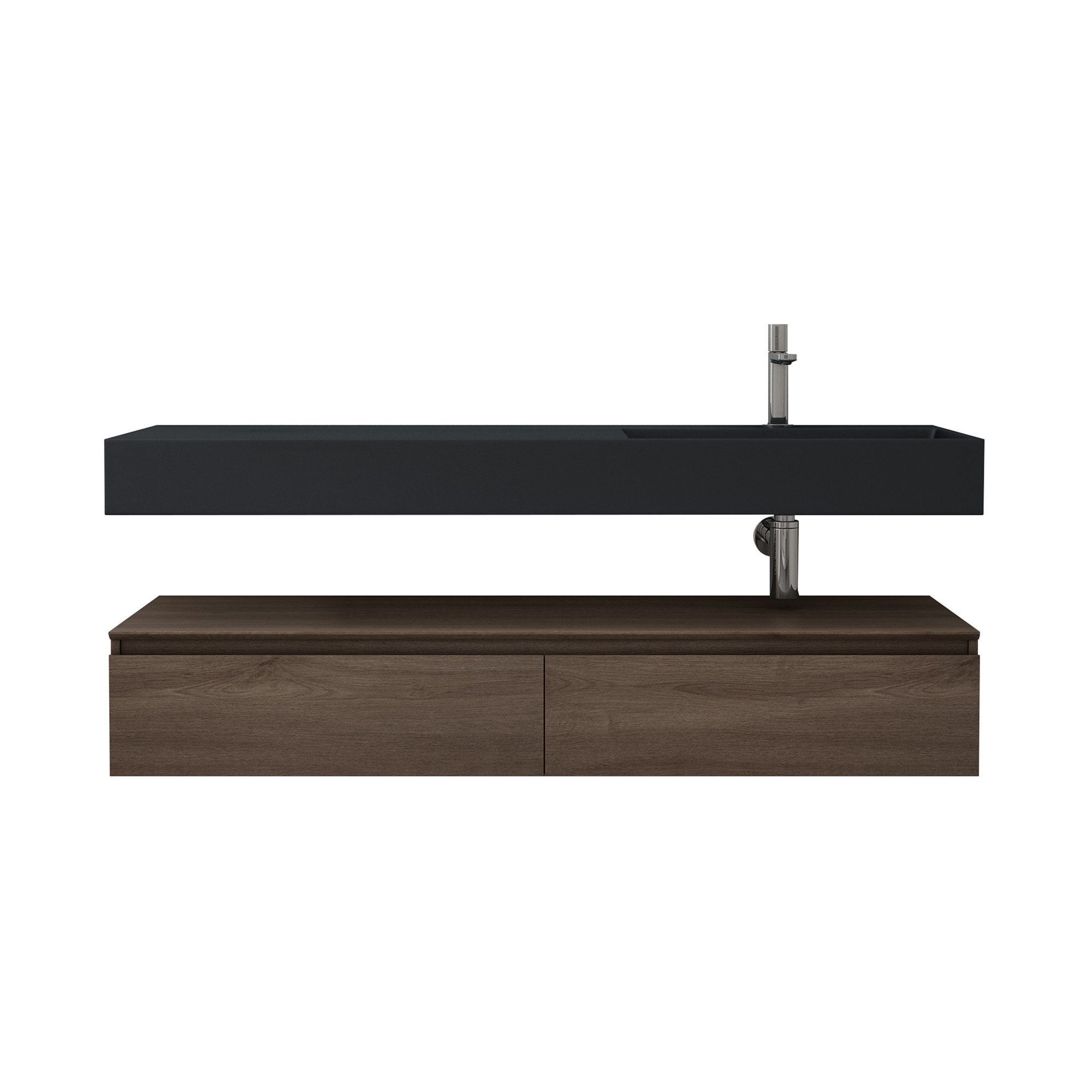 doporro Badmöbel-Set Waschtisch mit Unterschrank 150cm günstig online kaufen