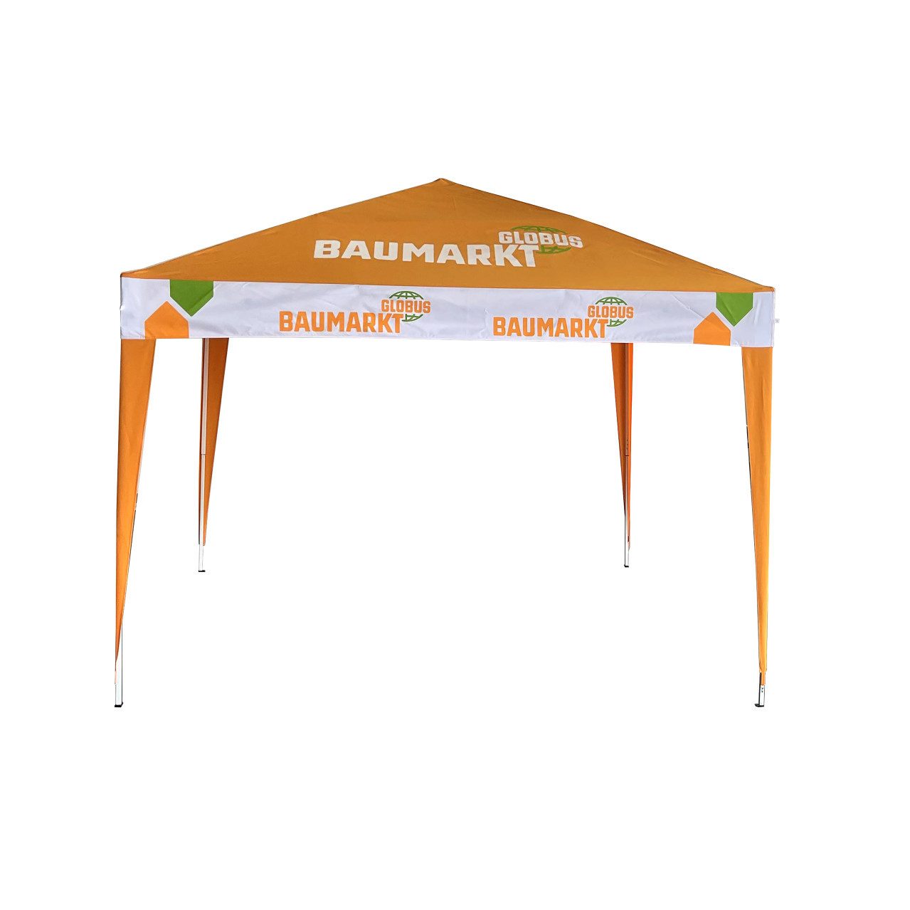 Trend Line Faltpavillon Faltpavillon Globus Baumarkt orange 300 x 300 cm