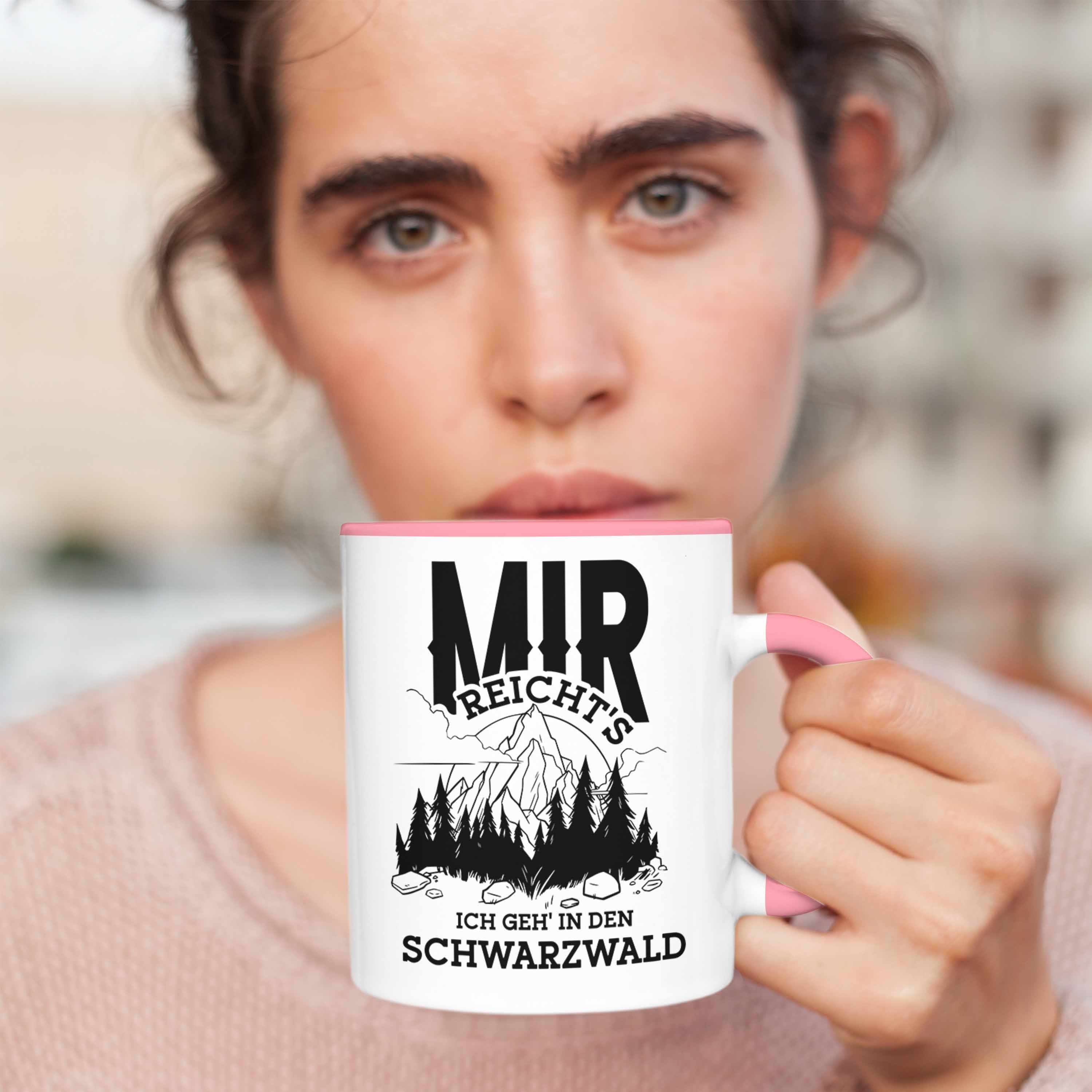 Trendation lustigem Tasse - Spruch Tasse Schwarzwald Geschenk Wanderer für Rosa mit Naturfre