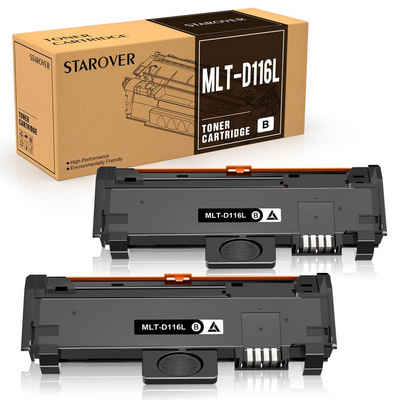 STAROVER Tonerpatrone 2er [6,000 Seiten] 116 Toner für SAMSUNG MLT-D116L MLT-D116S, (Einzelpackung Schwarz für Xpress M2675FN, 1-St), M2835DW M2885FW M2825DW M2825ND M2875FW M2875FD