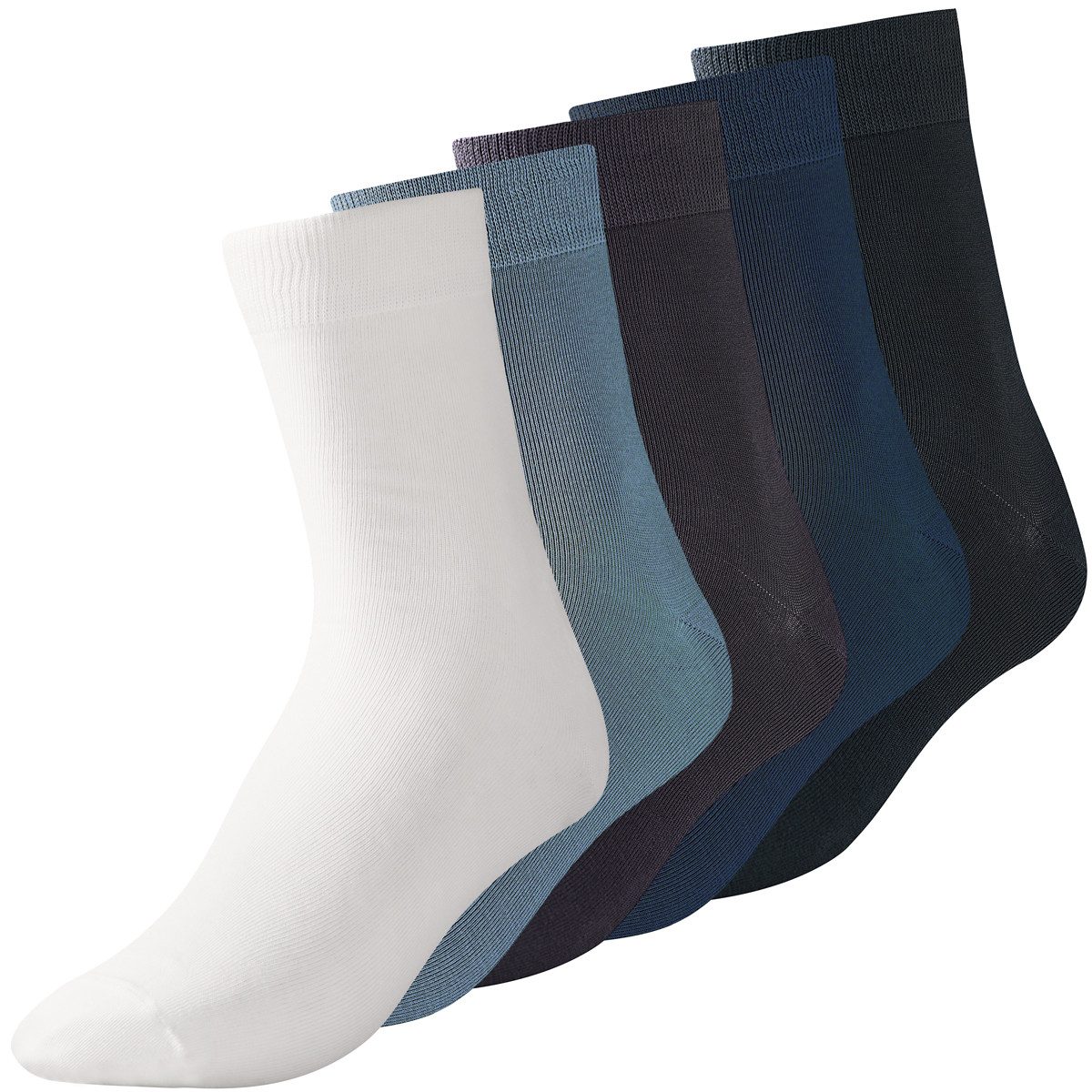 Weiß*1+1Blau*1+2Blau*1+3Blau*1+Schwarz*1