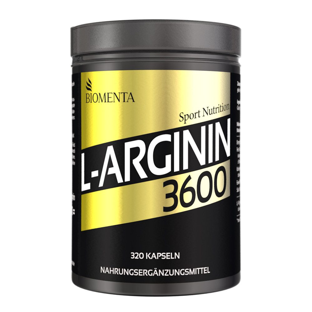 Arginin 3600 - 320 L-Arginin Kapseln hochdosiert - Pharmaqualität Kapseln