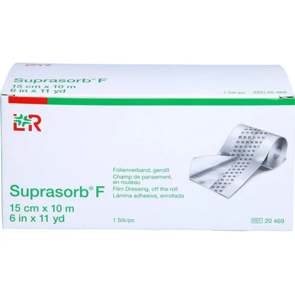 Lohmann & Rauscher GmbH & Co.KG Gips-und Verbandschutz SUPRASORB F Folien Wundverb.15 cmx10 m unste.Rolle, Verband für Wundschutz, Flexible Wundversorgung Rolle