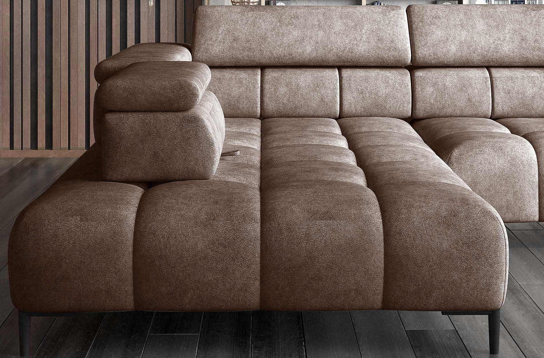 WOHNKLUSIV Ecksofa Ecksofa Venezia mit elektrischer günstig online kaufen