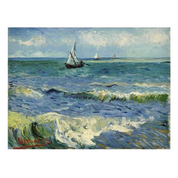 Bilderdepot24 Leinwandbild Kunstdruck Vincent van Gogh Seelandschaft blau Bild auf Leinwand XXL, Kunst & Malerei, Bild auf Leinwand; Leinwanddruck in vielen Größen