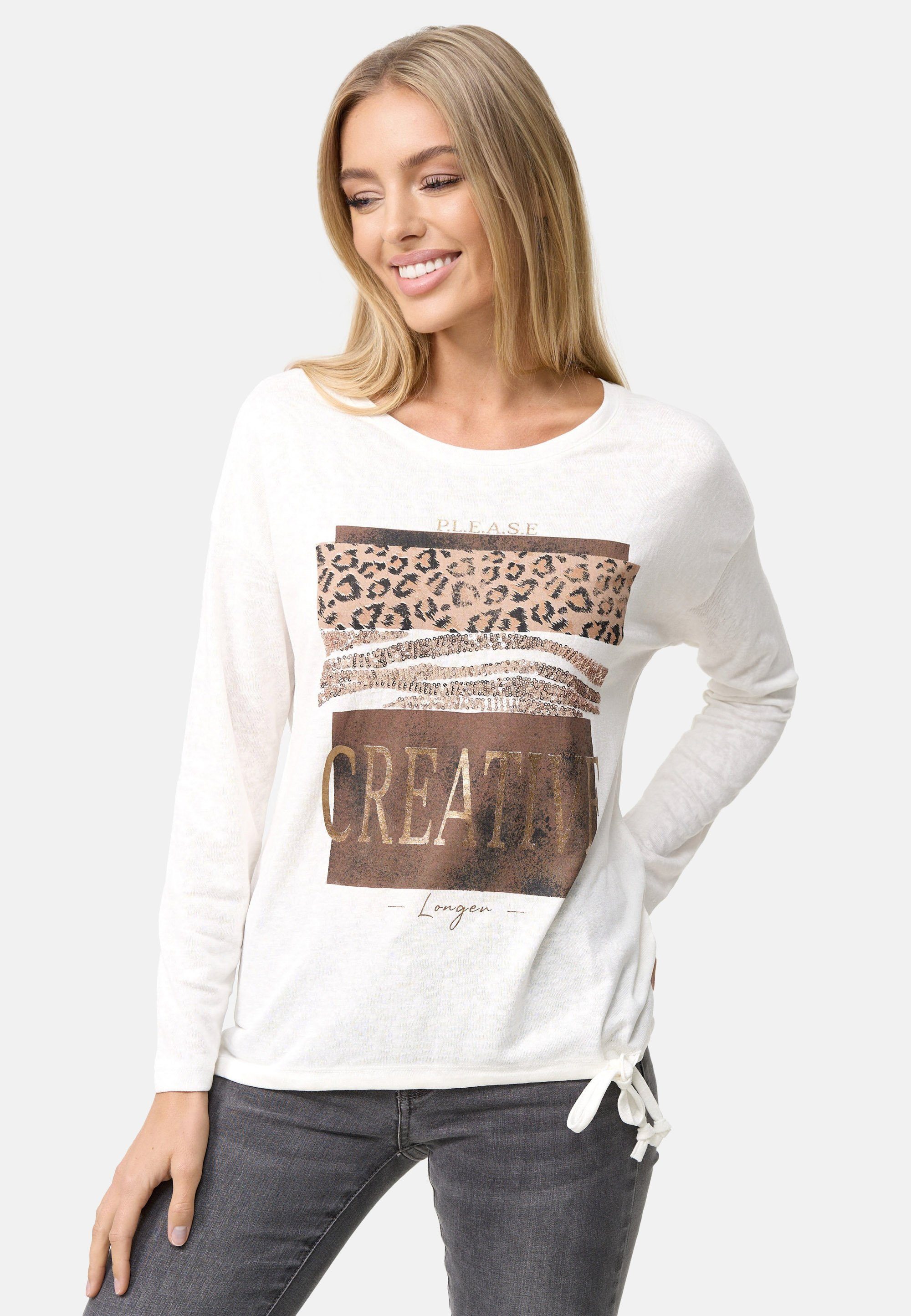 Decay Langarmshirt mit großem Frontprint