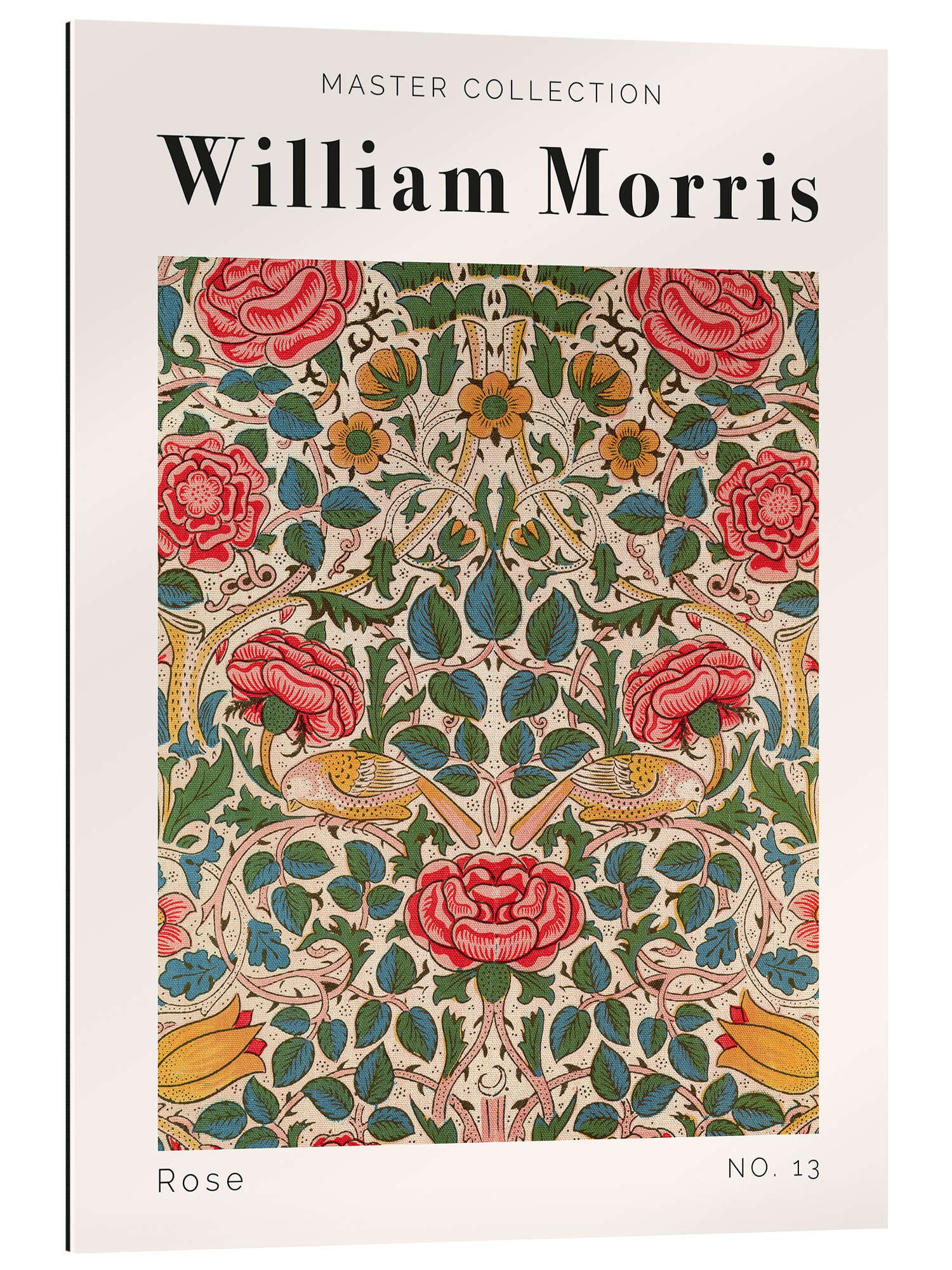 Posterlounge Wandbild Rose No. 13, William Morris, erhältlich als Poster, Leinwandbild, Wandsticker oder Acrylglasbild