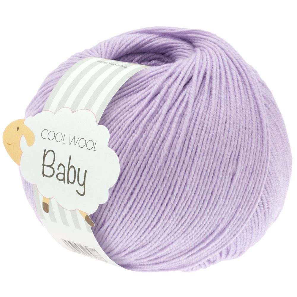 LANA GROSSA COOL WOOL BABY Häkelwolle, 220 m (besonders geeignet für Babystricksachen), 50 g