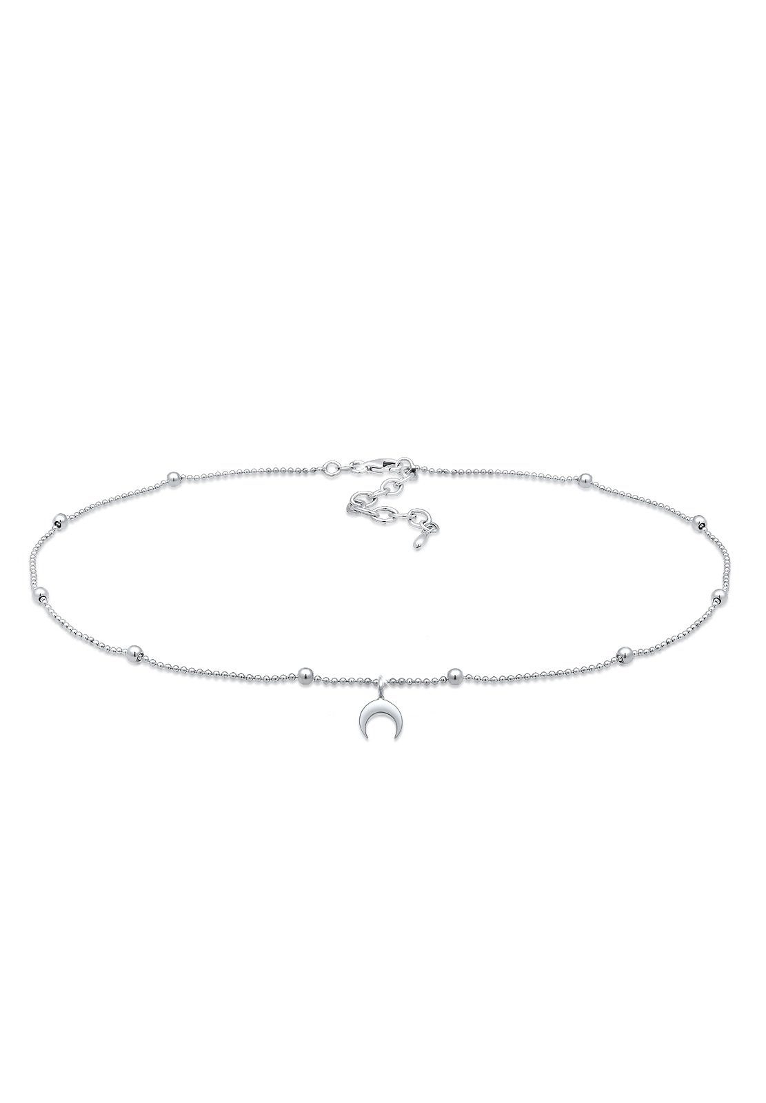 Choker Choker Anhänger Halbmond 925 Sterling Silber