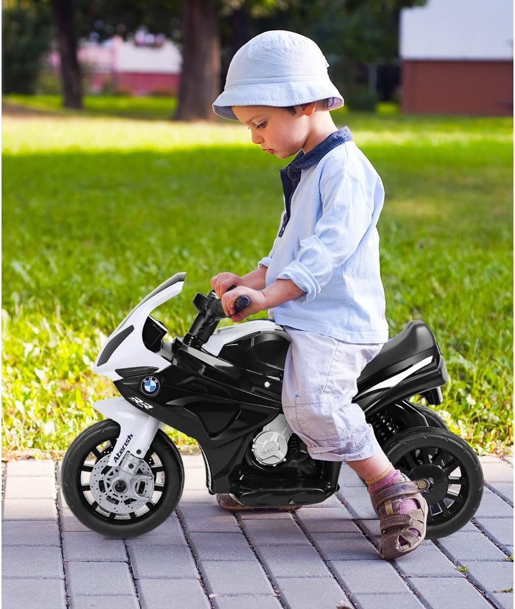 KOMFOTTEU Elektro-Kindermotorrad mit Musik & Lichter, für Kinder 18-36 Monaten