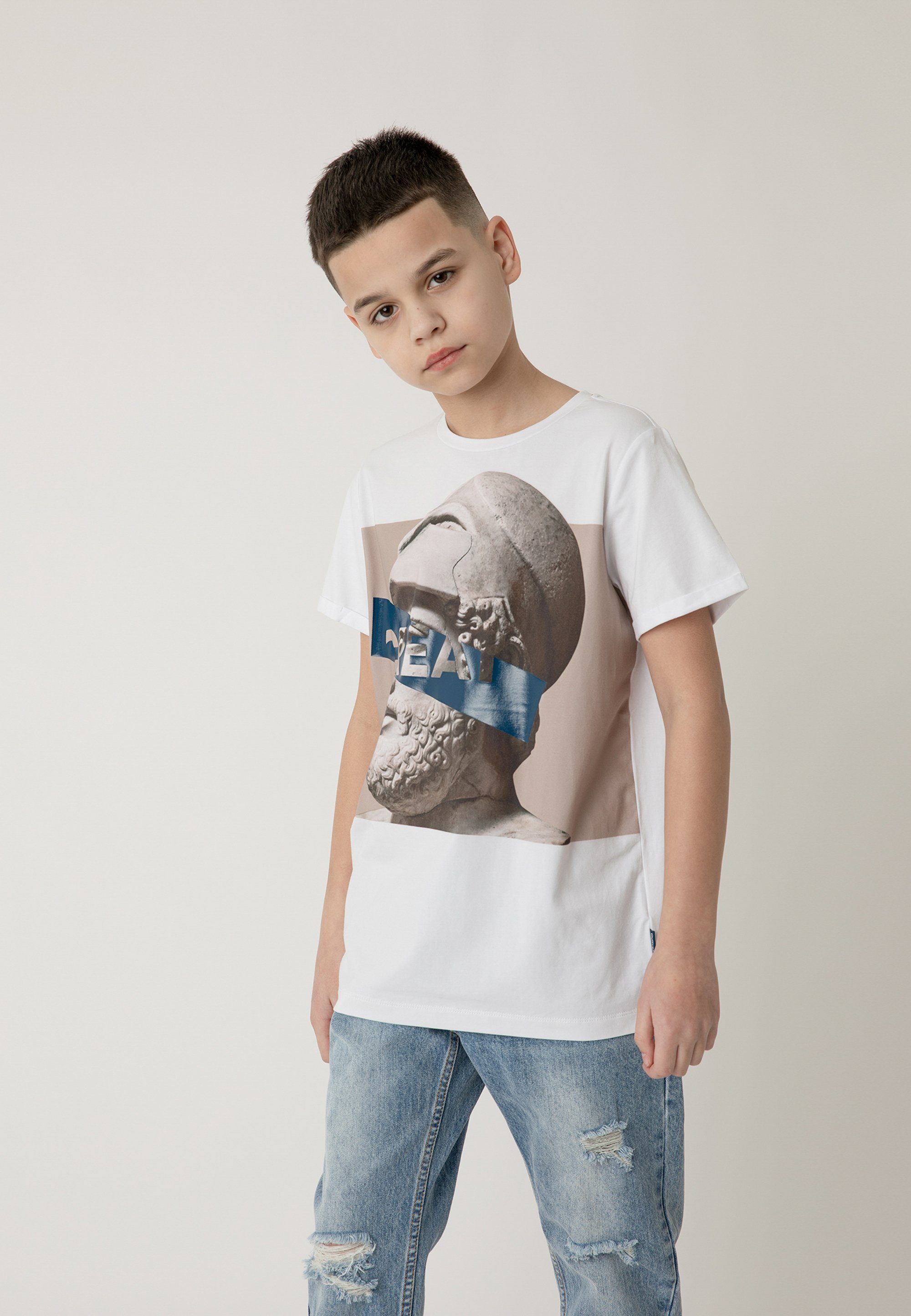 Gulliver T-Shirt stylischem mit Frontprint