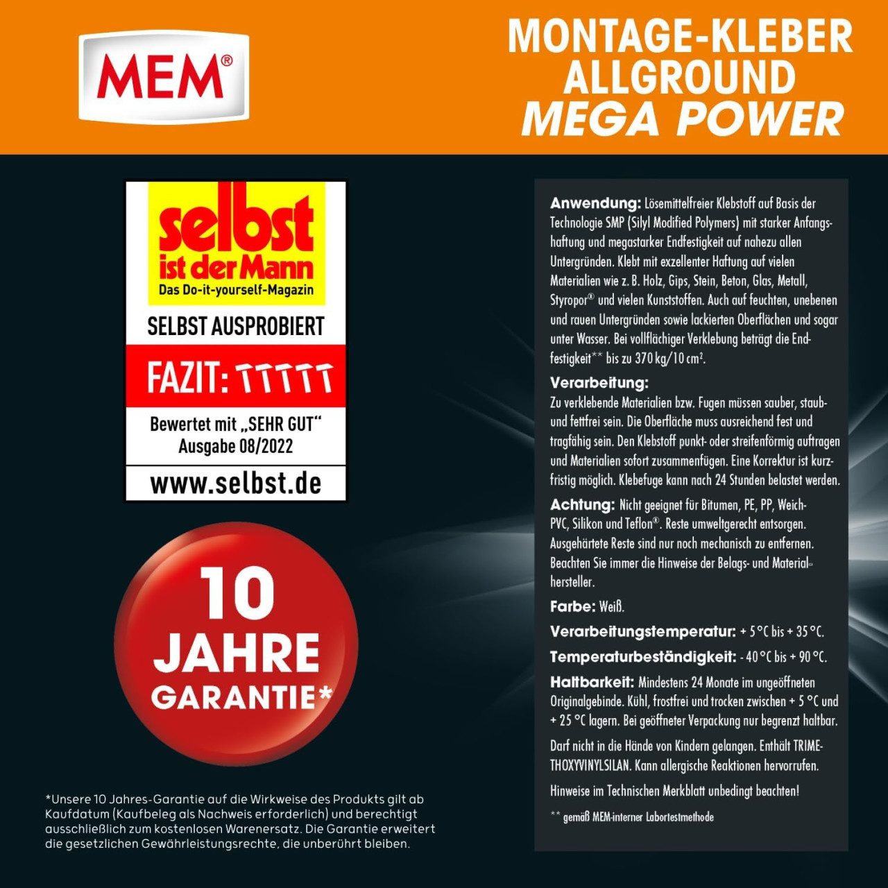 MEM Bauchemie Montagekleber MEM Montagekleber Mega günstig online kaufen