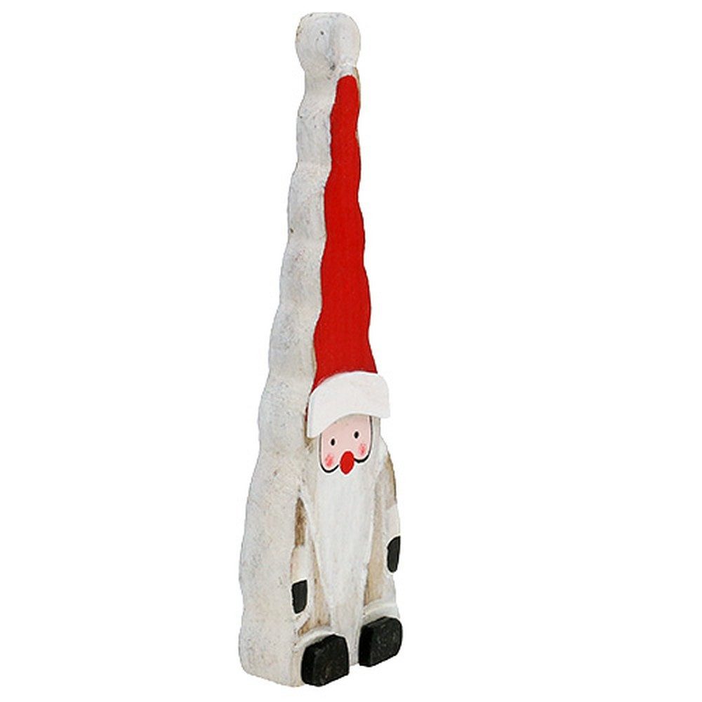 Florists Products Weihnachtsmann Holz Weihnachtsmann Deko-Set 17cm 6 Stk - Weihnachtliche, 6 Stück