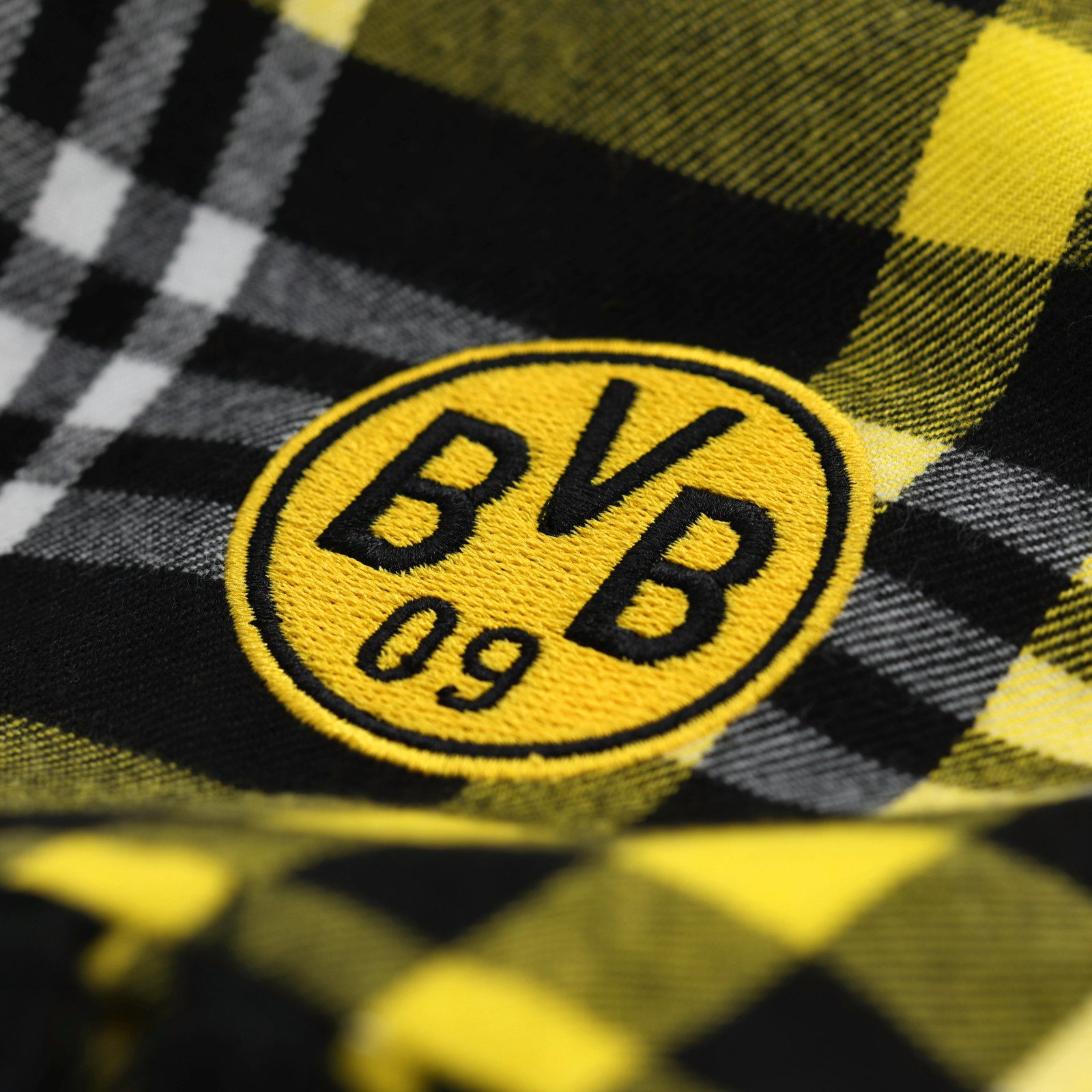 BVB Schal BVB-Schal kariert, (Packung, 1-St. Schal)