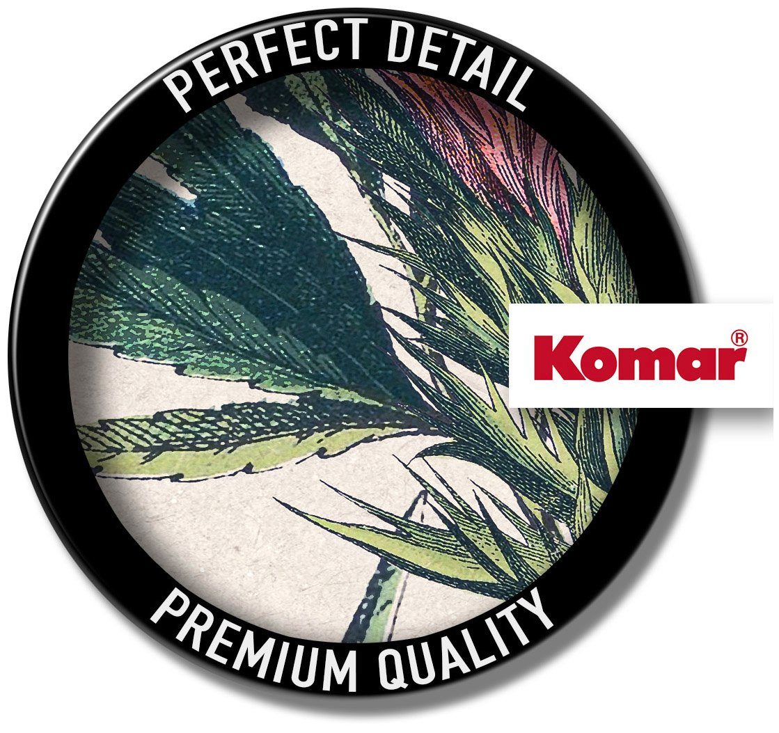 Komar Vliestapete Digitaldruck Vlies - Flowering Herbs - Größe 200 x 250 cm, glatt, bedruckt, Wohnzimmer, Schlafzimmer