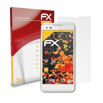 atFoliX Schutzfolie für LG Tribute HD, (3 Folien), Entspiegelnd und stoßdämpfend