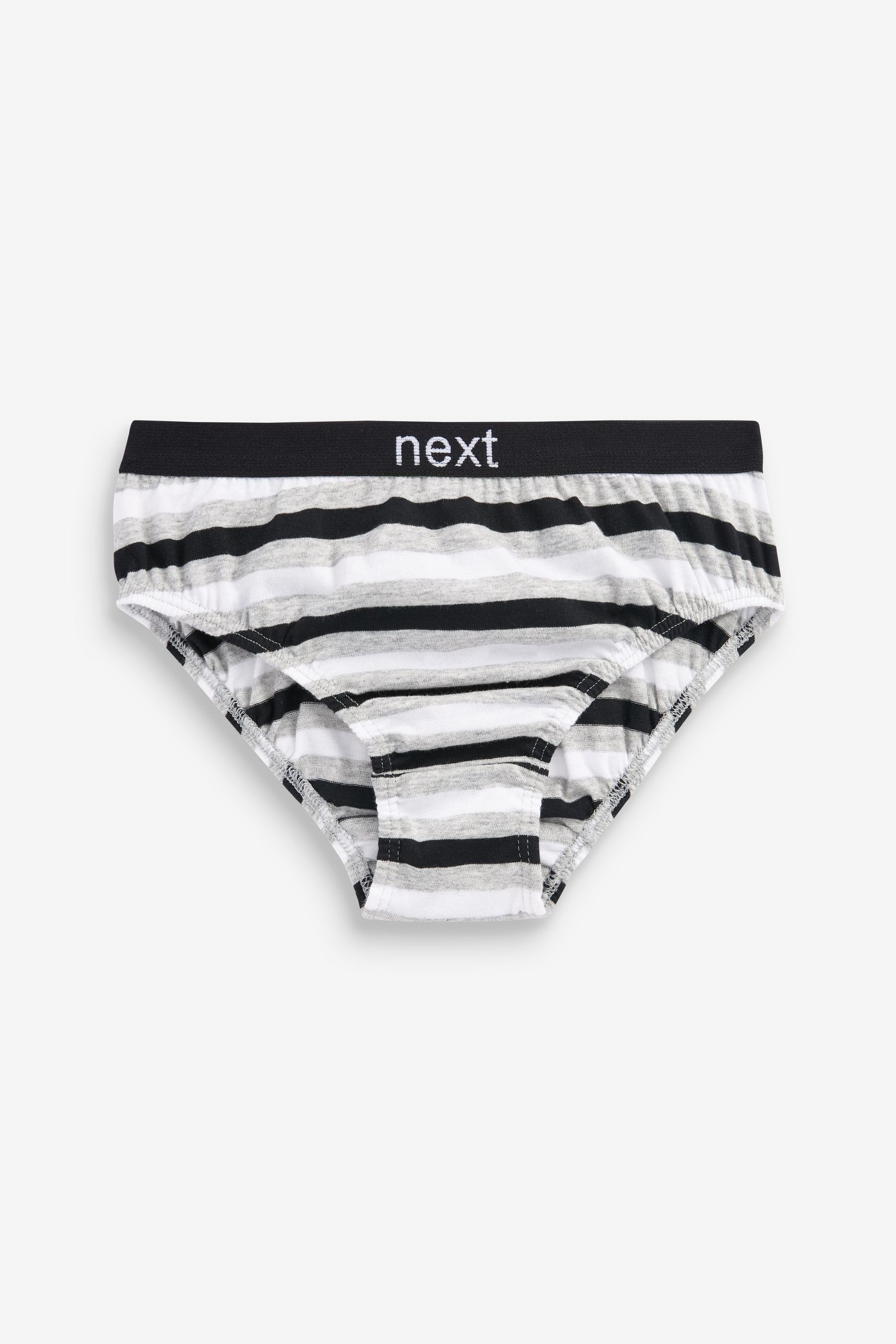 Black/White/Grey Stripe Next Slip (5-St) Unterhosen im 5er-Pack
