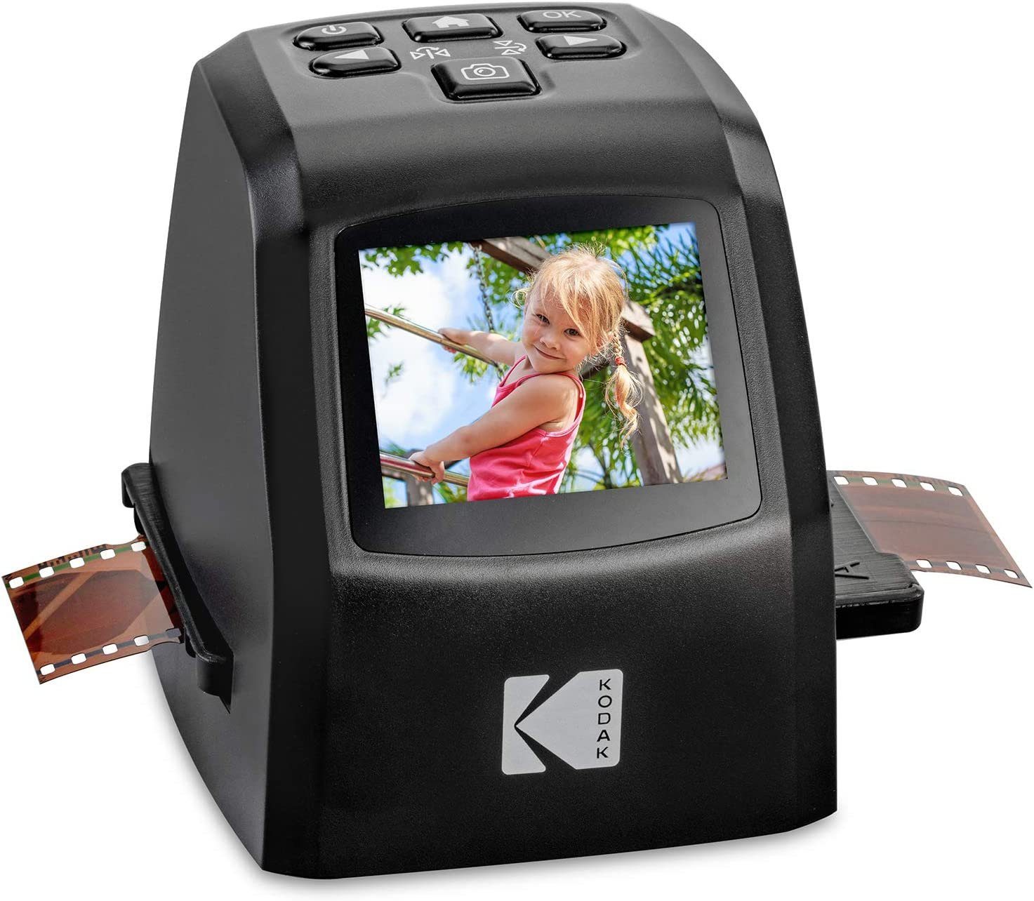 Kodak KODAK Mini digitaler Film- und Diascanner – konvertiert Filmnegative und Dias von 35 mm, 126, 110, Super-8 und 8 mm in JPEG-Bilder mit 22 Megapixeln – 3,5 Zoll-LCD-Anzeige inkl, RODFD20 Diascanner
