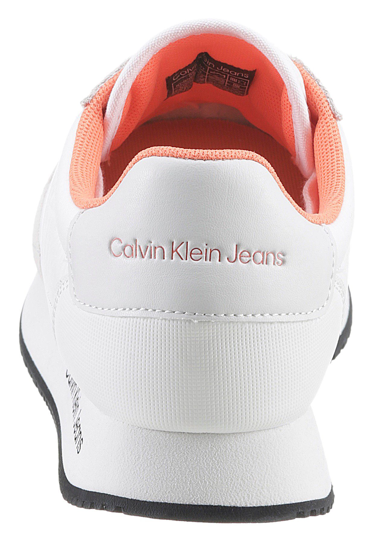 Calvin Klein 14C mit SHELBY Sneaker softem Schaftrand weiß-creme Jeans