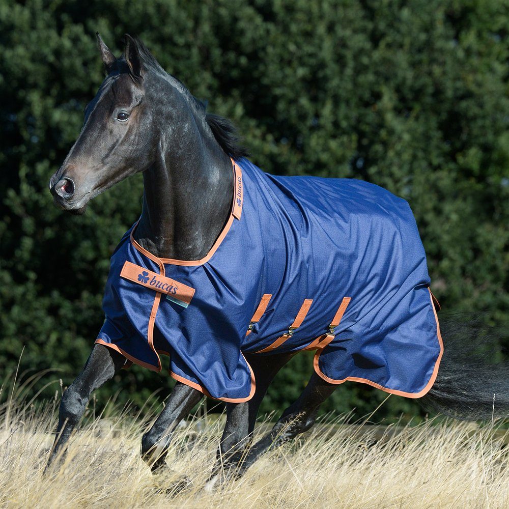 Pferde-Regendecke Bucas X-Range Turnout Light 0g - Navy