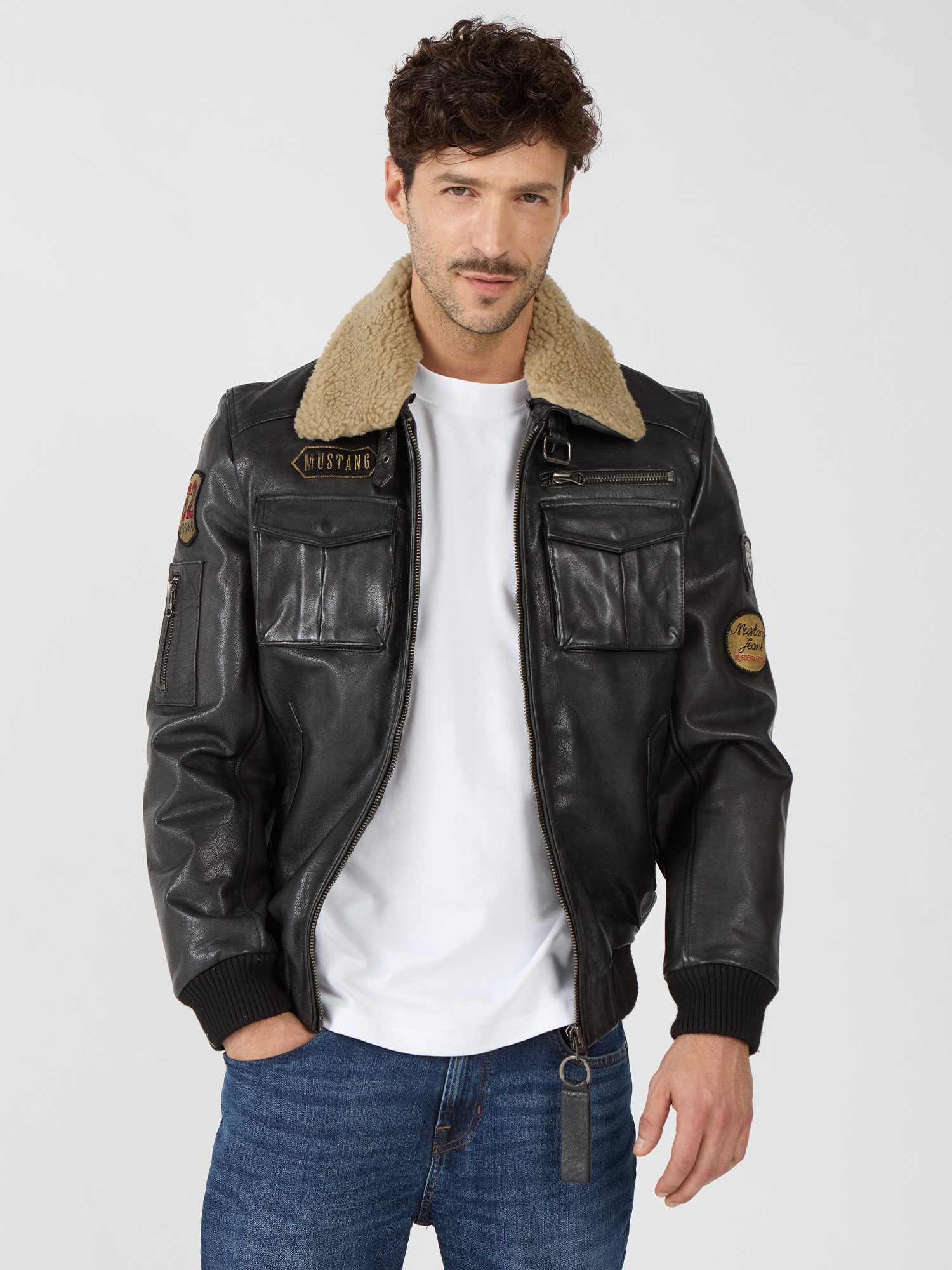 MUSTANG Lederjacke Karlstad günstig online kaufen