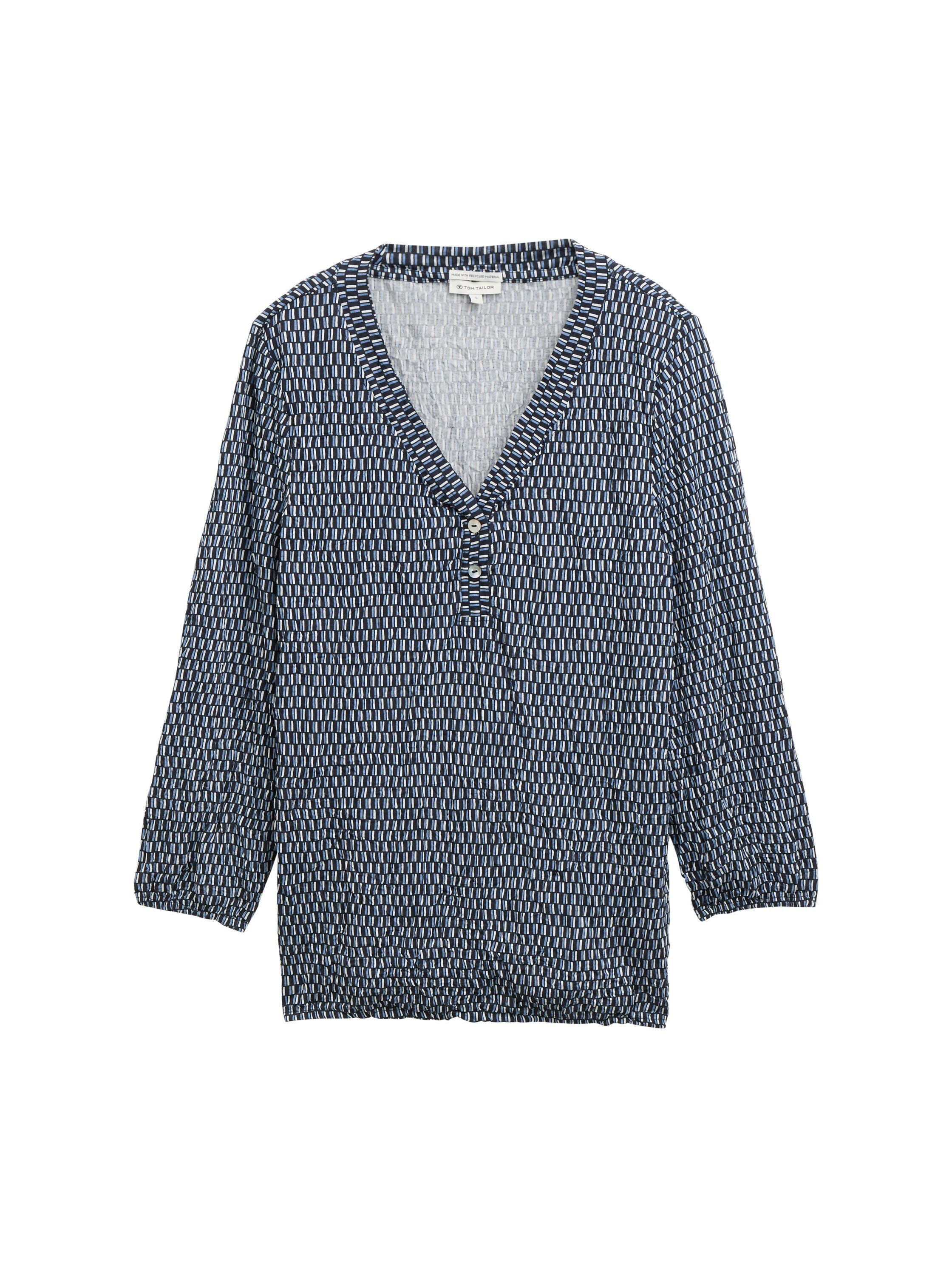 TOM TAILOR Blusenshirt in Crinkle Optik