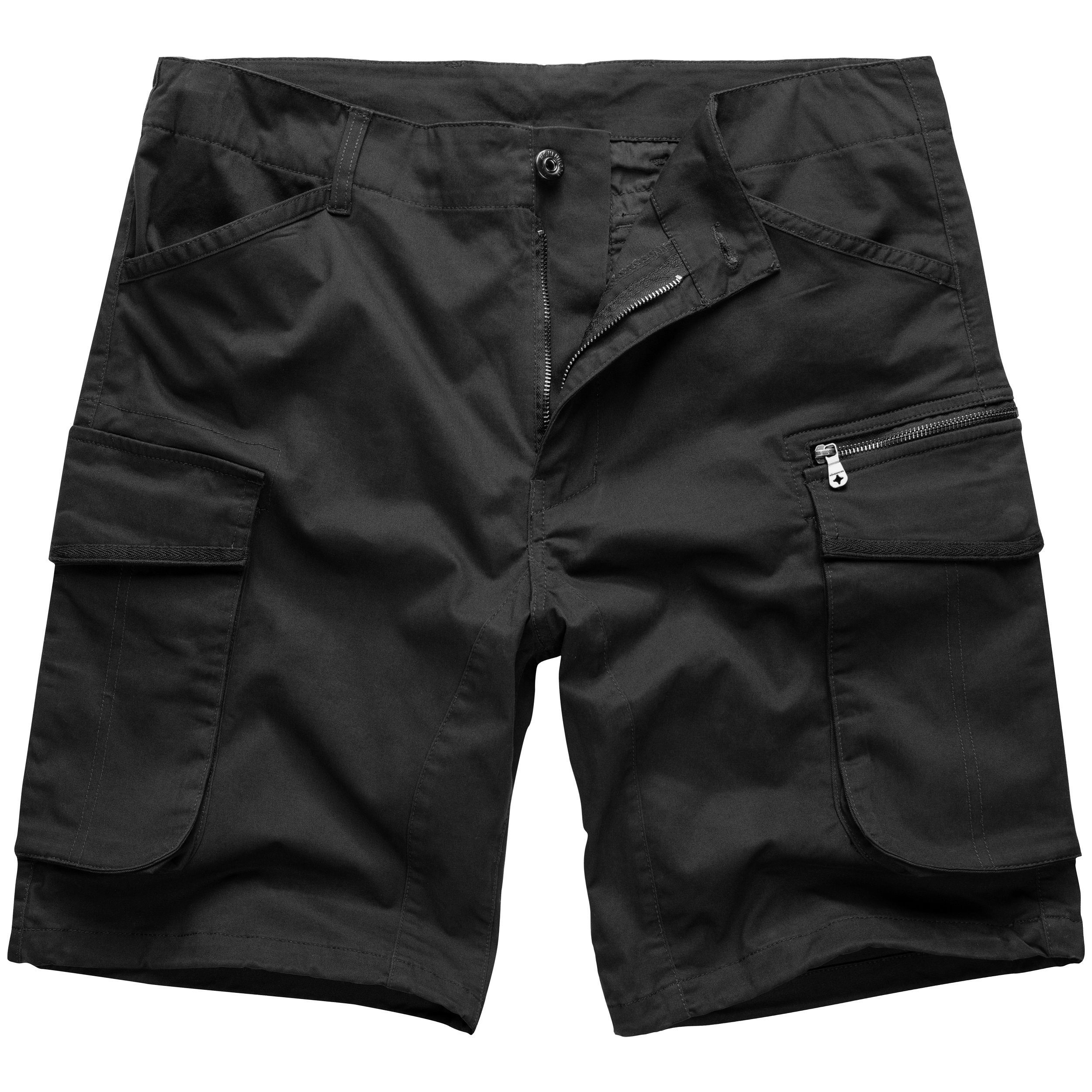 Cargo Kurze Teramaster Bermuda Herren Schwarz Shorts Shorts Höhenhorn Hose