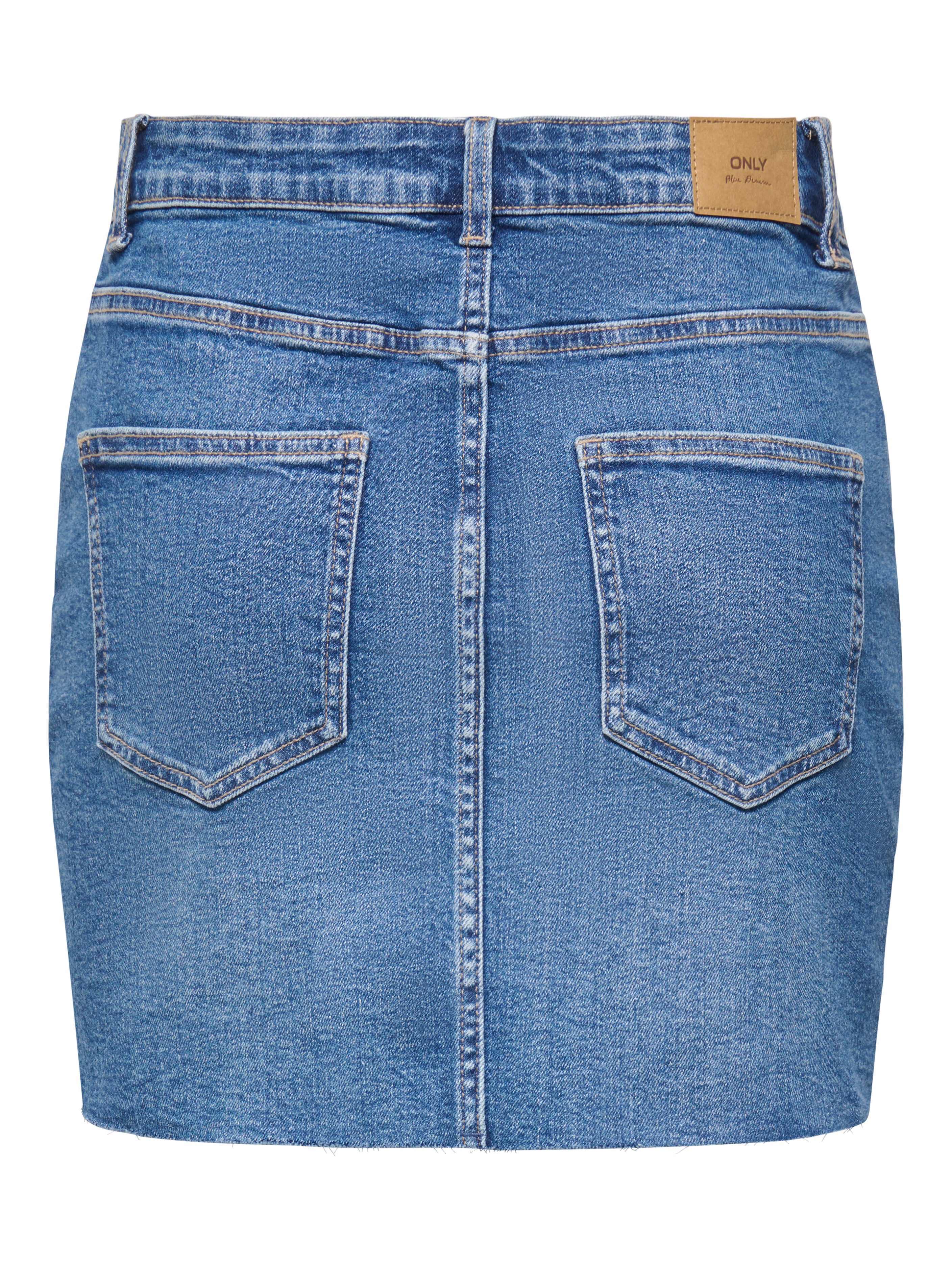 ONLY Jeansrock ONLLOLA REG SHORT RW SKIRT DNM Baumwollmischung, Regular Wai günstig online kaufen