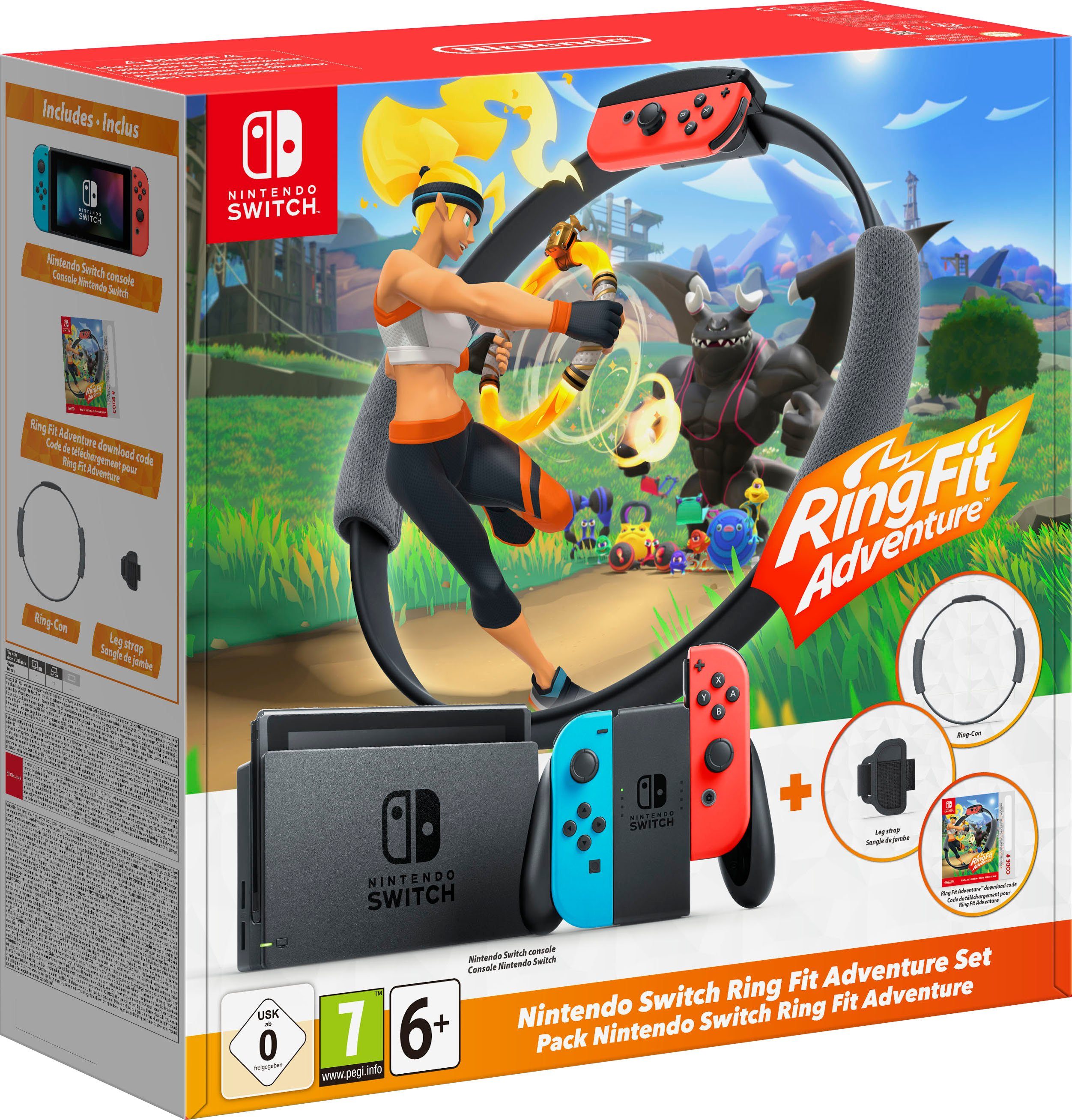 Nintendo Switch, Ring Fit Adventure Set, Jederzeit und überall spielen auf  dem 6,2 Zoll-(15,75 cm)-Multi-Touch Display online kaufen | OTTO