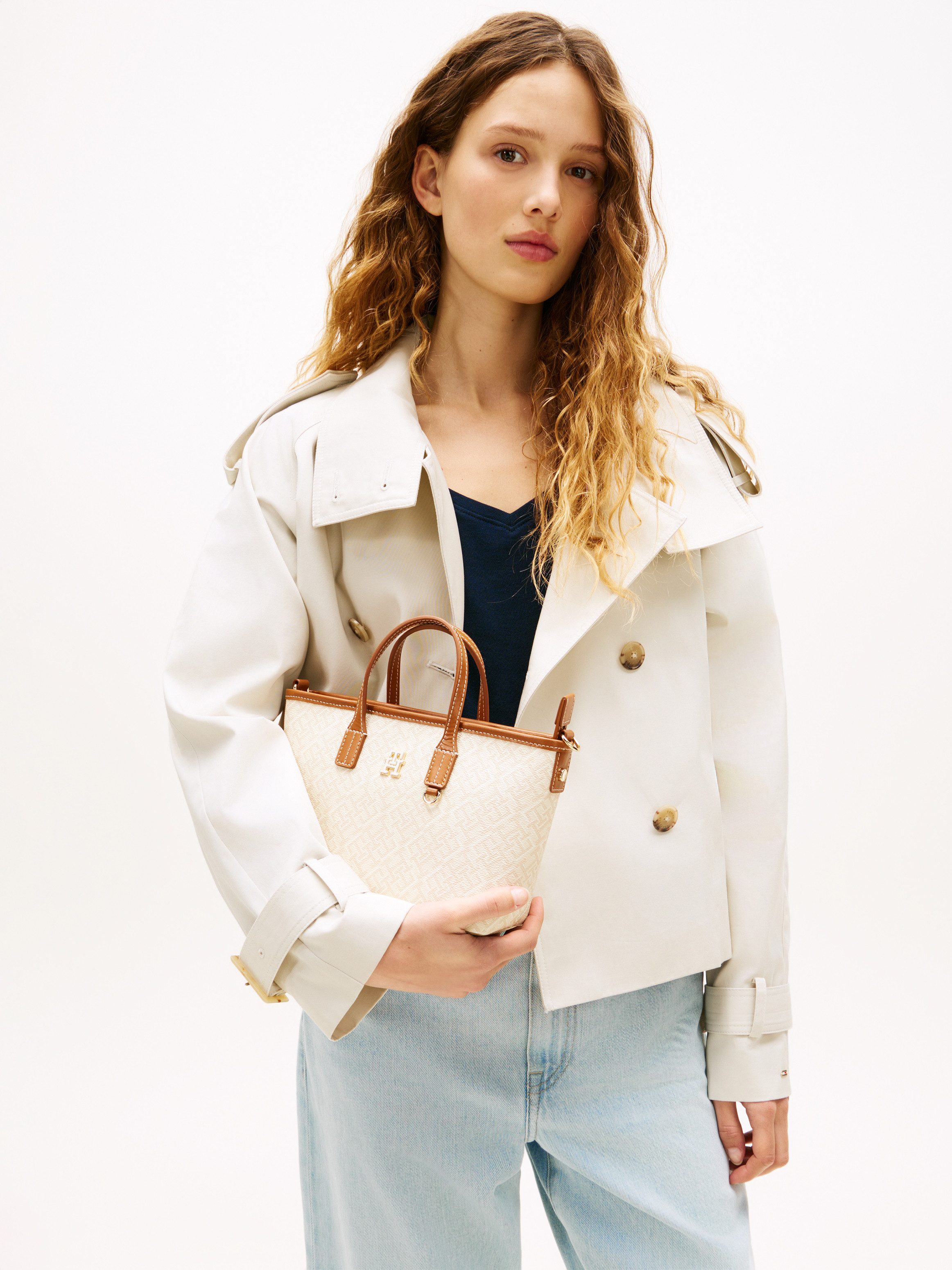 Tommy Hilfiger Tragetasche TH MONOPLAY MINI TOTE LE, Damen Handtasche, Umhä günstig online kaufen