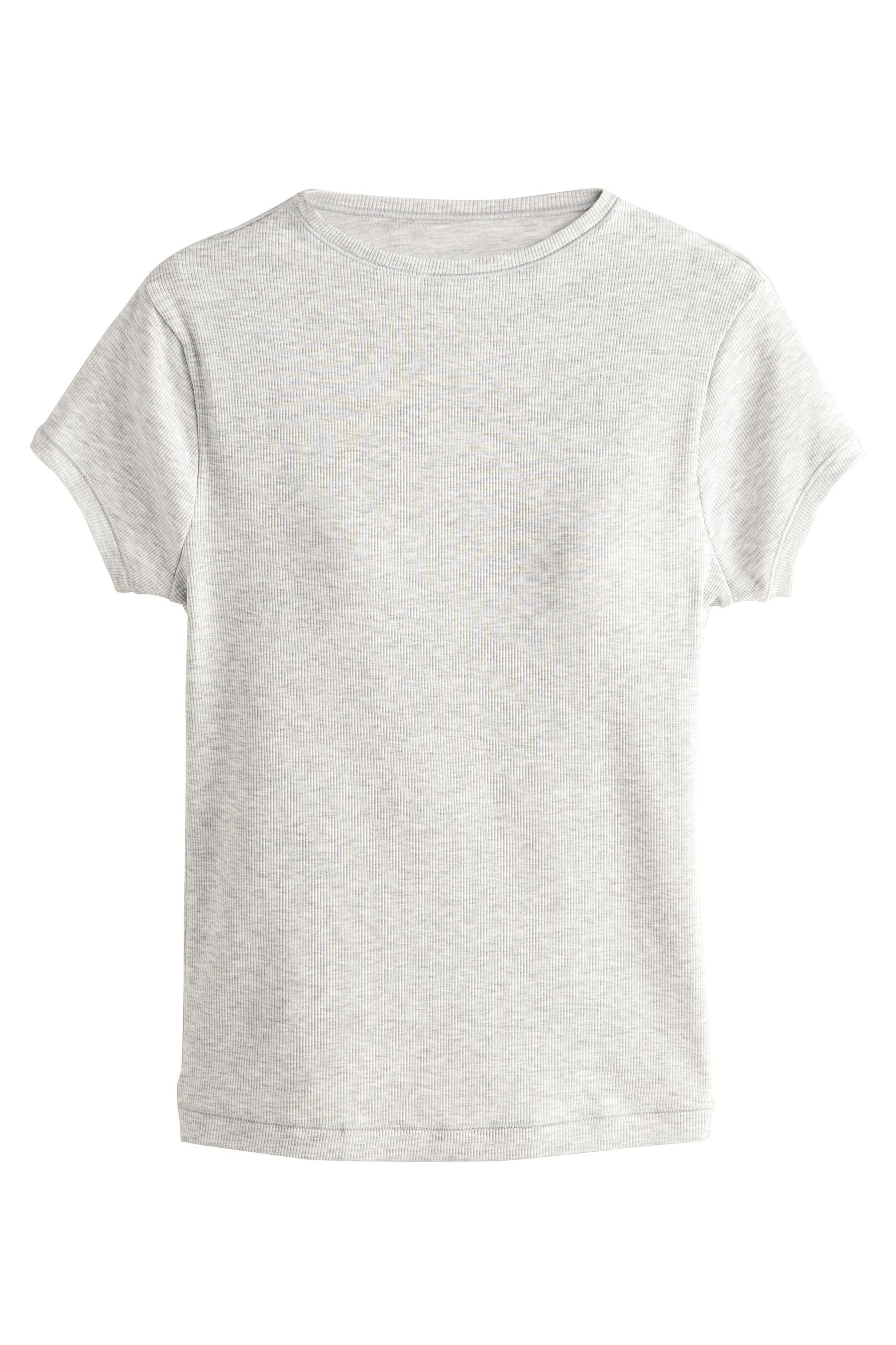 Next T-Shirt Geripptes T-Shirt mit verdecktem günstig online kaufen