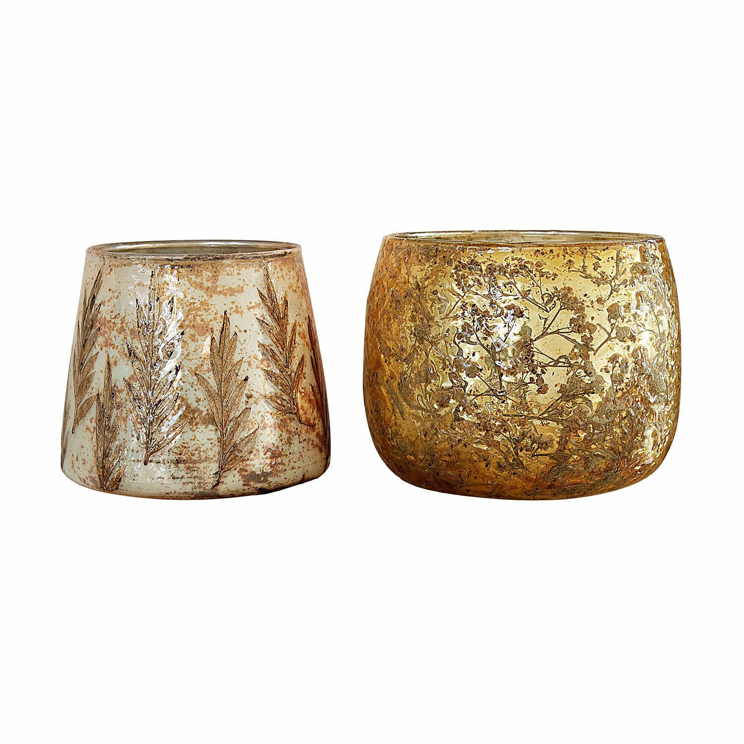 Windlicht Windlicht 2er Set Hivalen gold