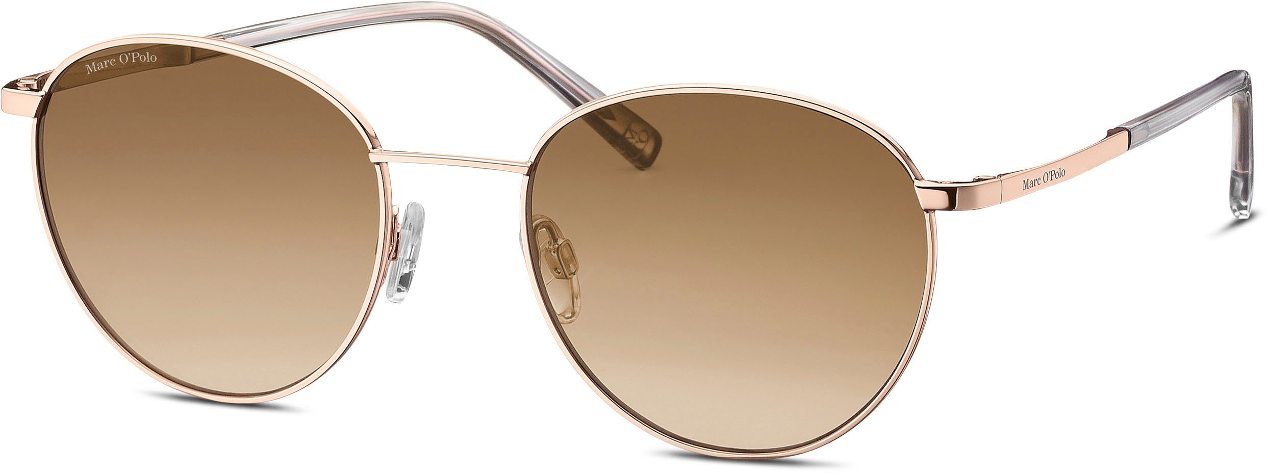 Marc O'Polo Sonnenbrille Modell Panto-Form 505112 rosegoldfarben-braun