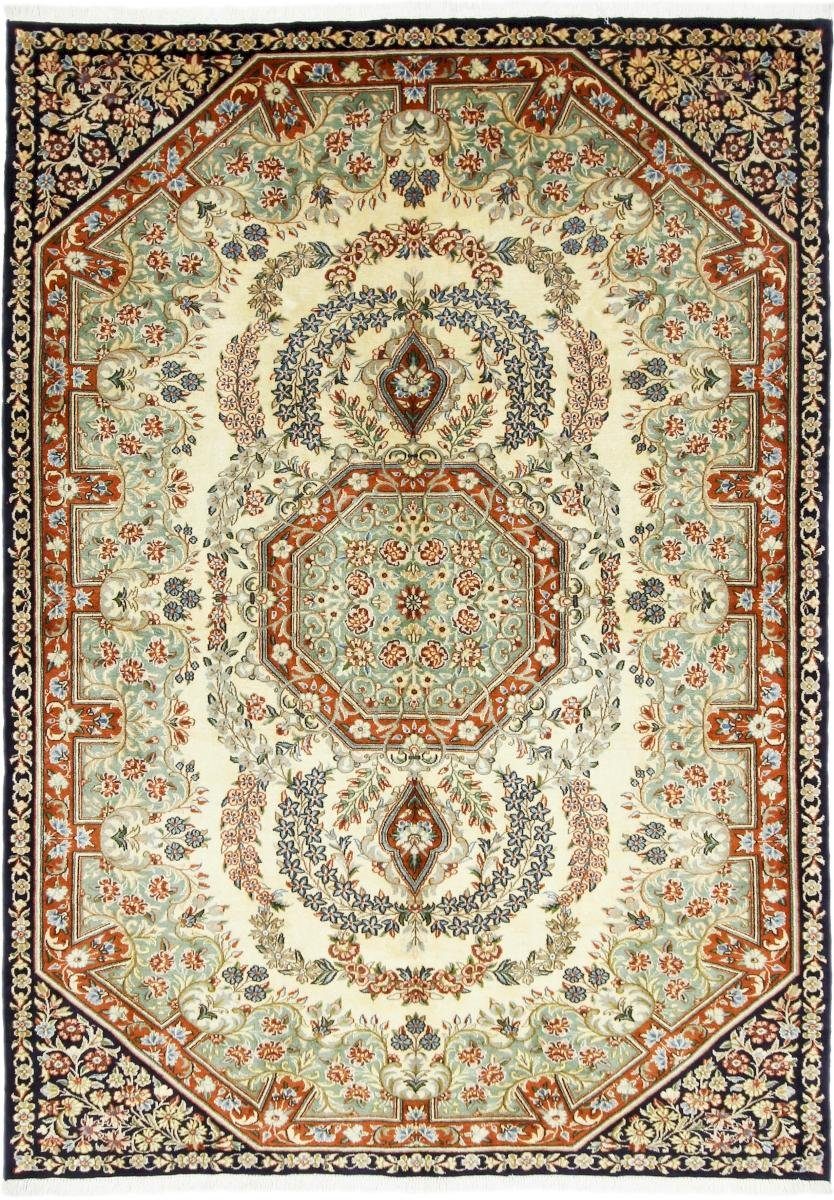 Orientteppich Kerman Rafsanjan 166x204 Handgeknüpfter Orientteppich / Perserteppich, Nain Trading, rechteckig, Höhe: 12 mm