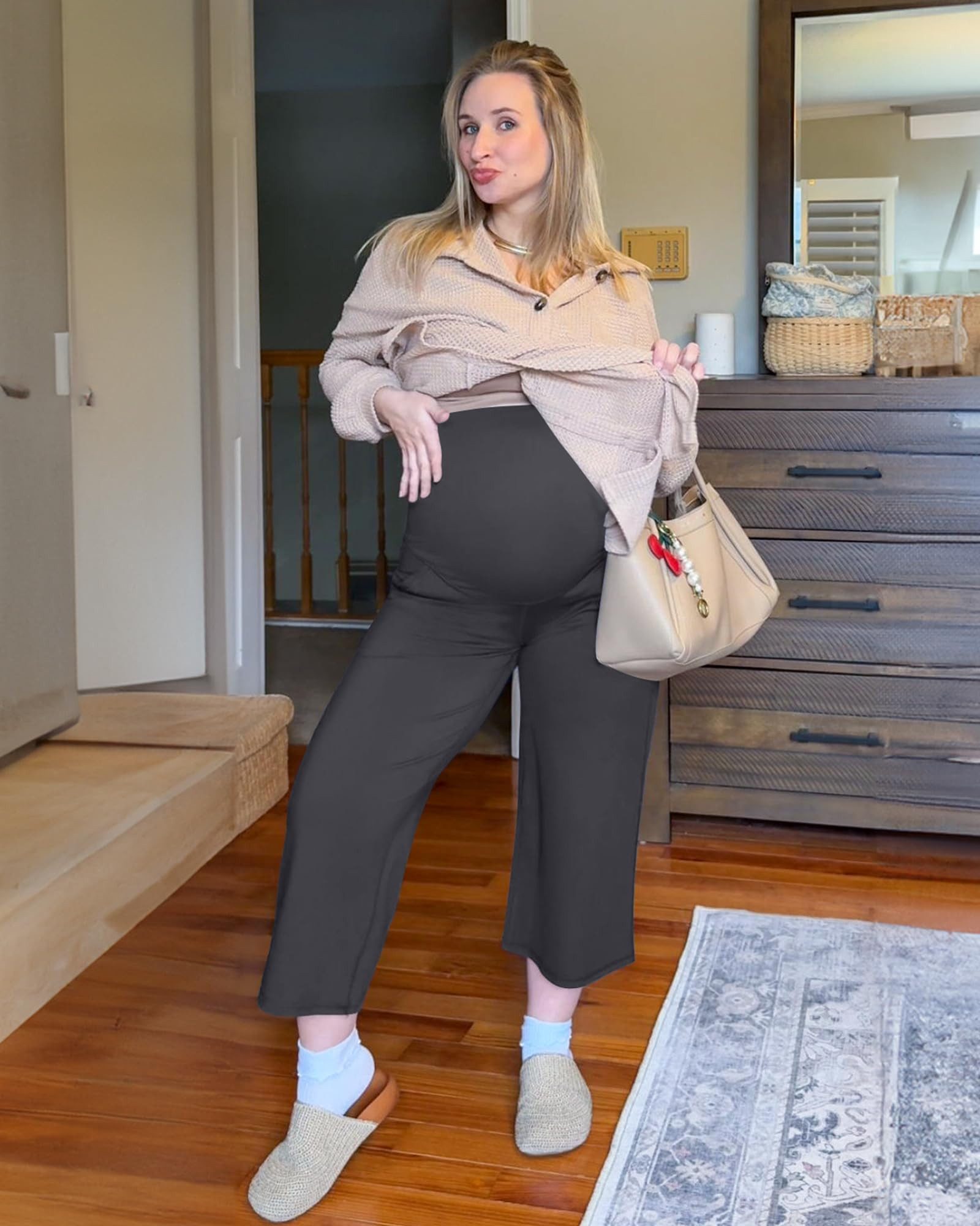 G4Free Umstandshose G4Free Damen Weitem Bein günstig online kaufen