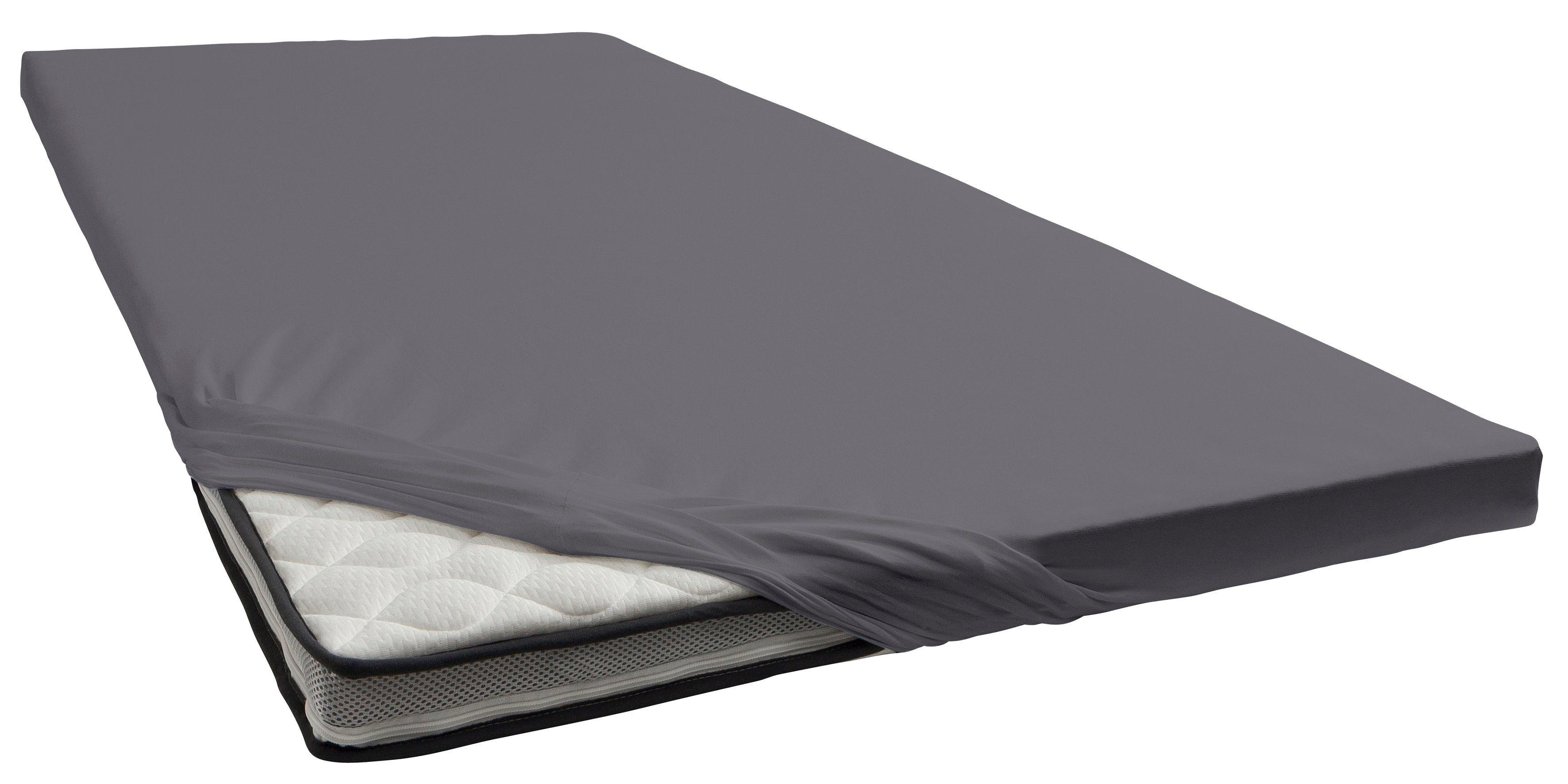 bellana Spannbettlaken bellana deluxe für Topper, mit Elasthan, Premium Jersey 230 g/m², Jersey, Gummizug: rundum, (1 Stück), mit 5% Elasthan, für Topper mit 4-10cm Höhe, bügelfrei, faltenfrei