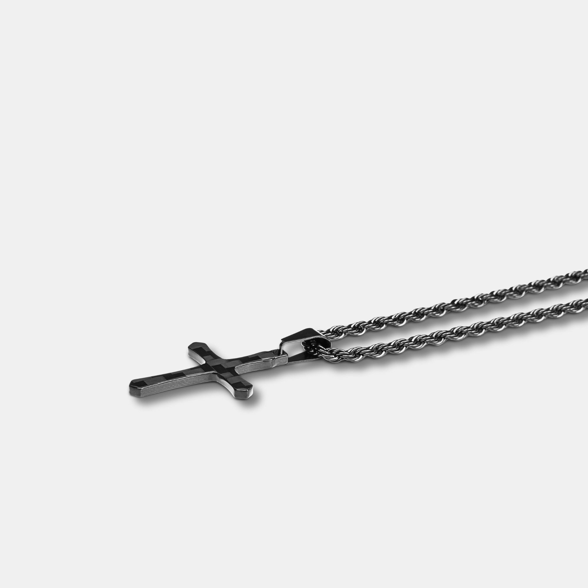 CRBNCNCPT Kette mit Anhänger Carbon Kreuz günstig online kaufen