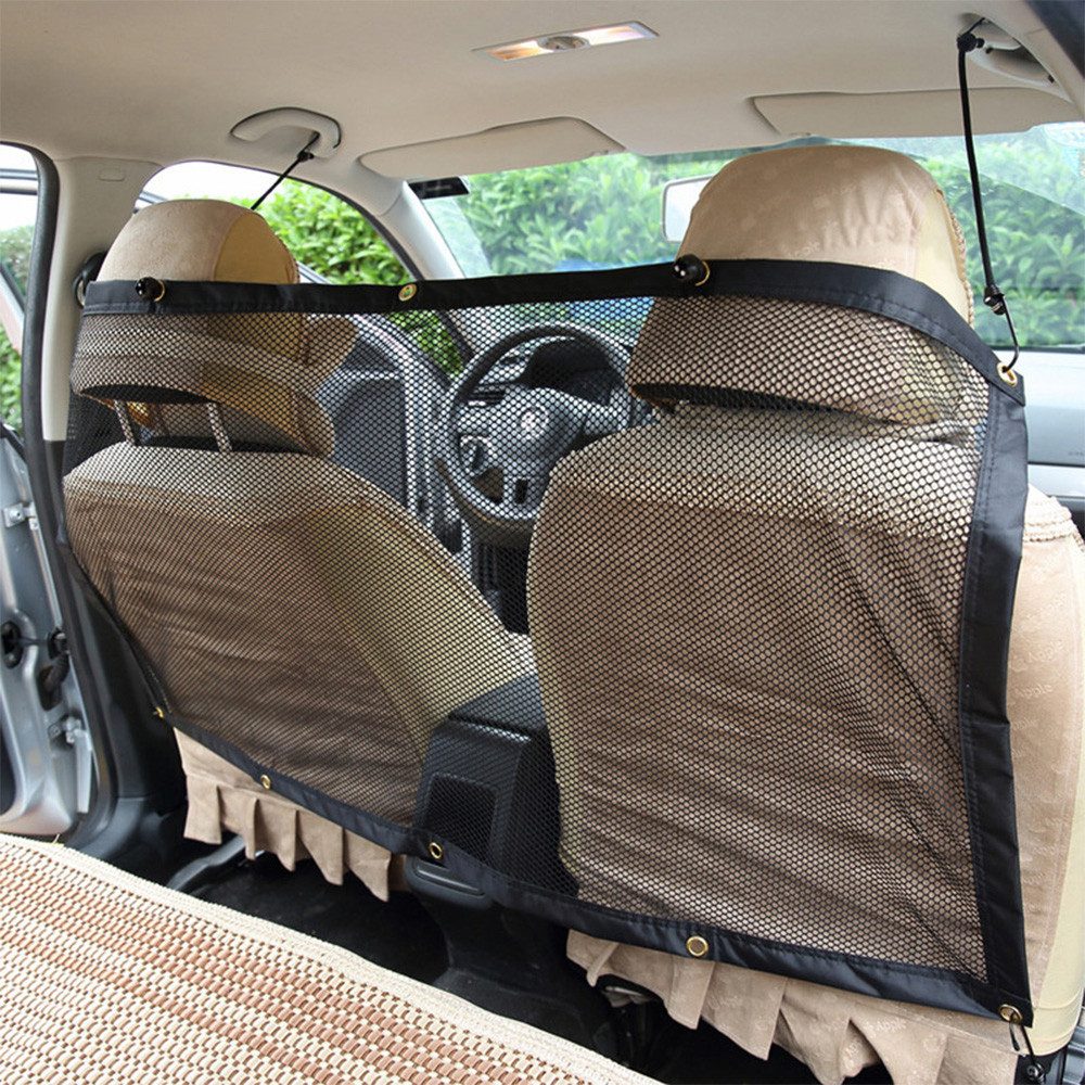 GarveeMore Schutznetz Hund Auto Net Barriere Divider Net Haustier Barriere Rücksitz Mesh
