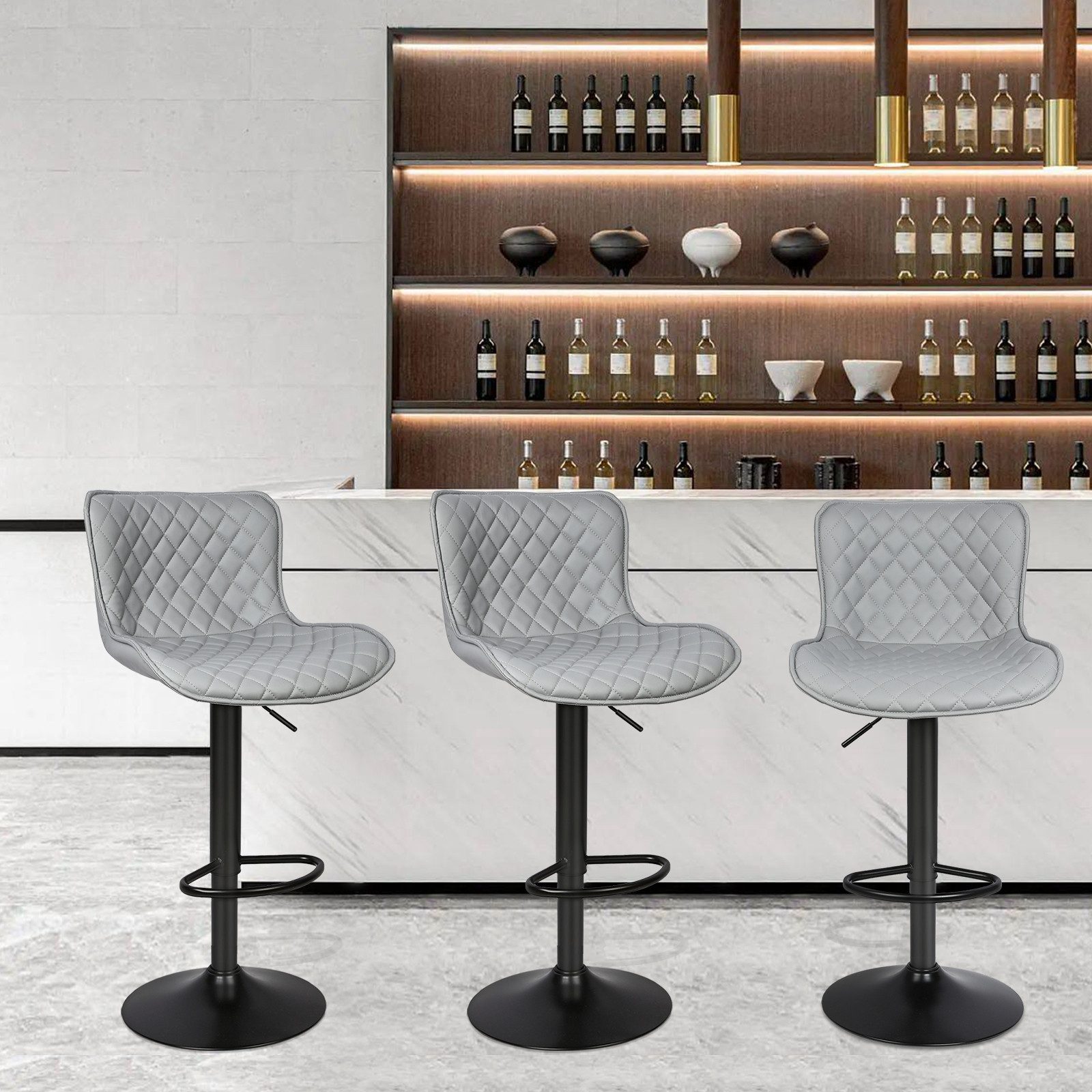 JEOBEST Barhocker Barstühle Drehbare Barhocker mit günstig online kaufen