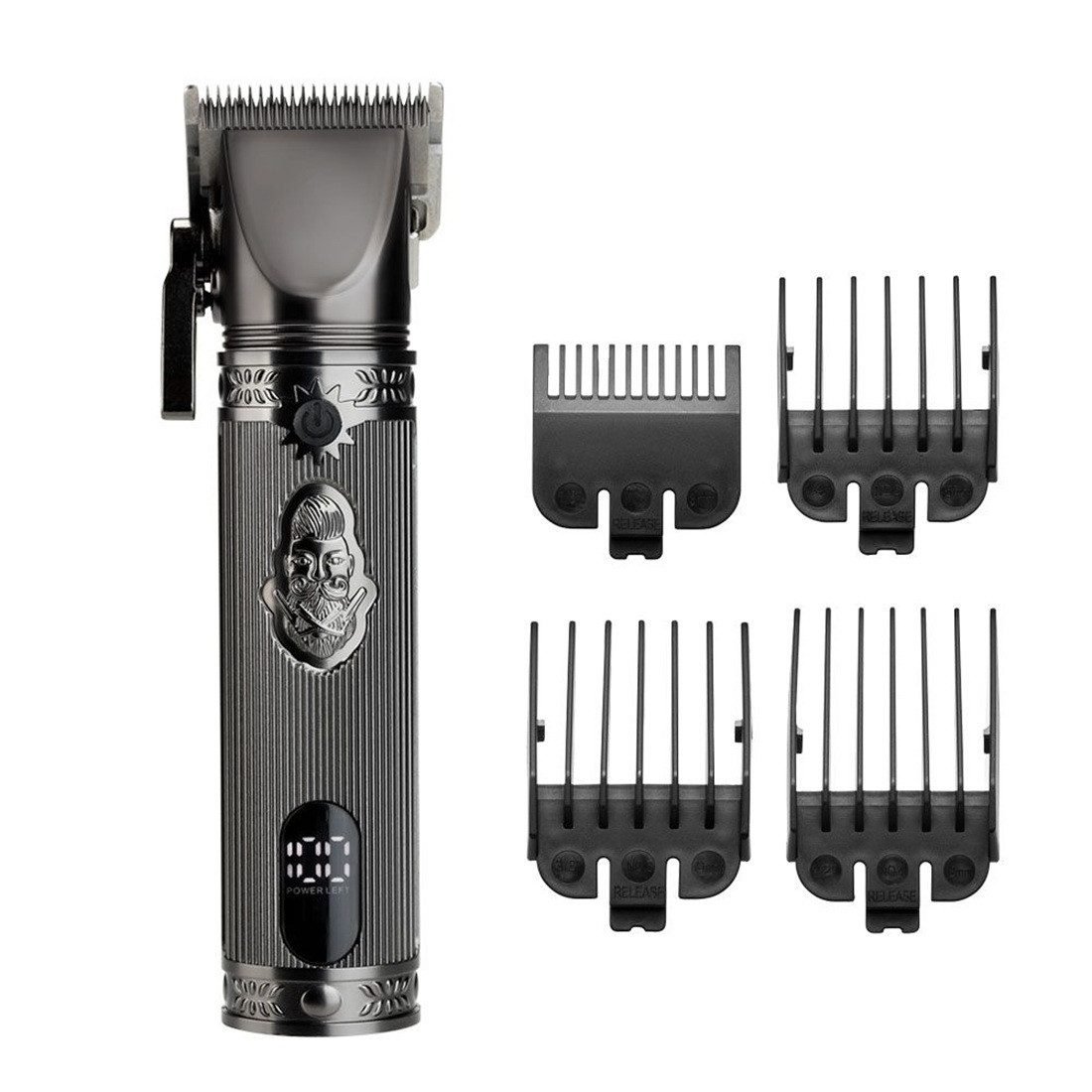 EFALOCK Professional Haarschneider Efalock Big Bad Butch Clipper - Profi Haarschneidemaschine, Netz- und Akkubetrieb, Display-Anzeige
