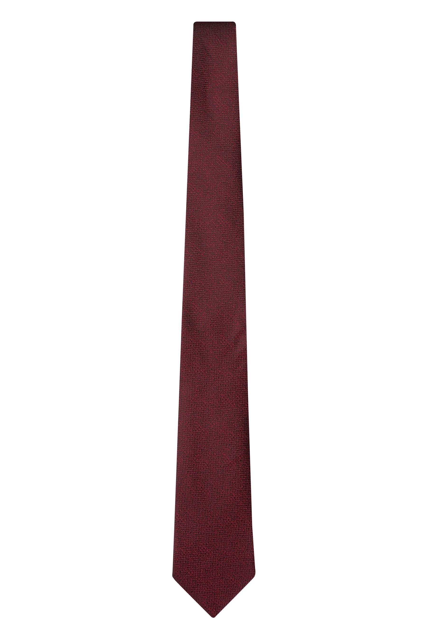 Next Krawatte Red Burgundy in hergestellt (1-St) Italien Signature-Krawatte