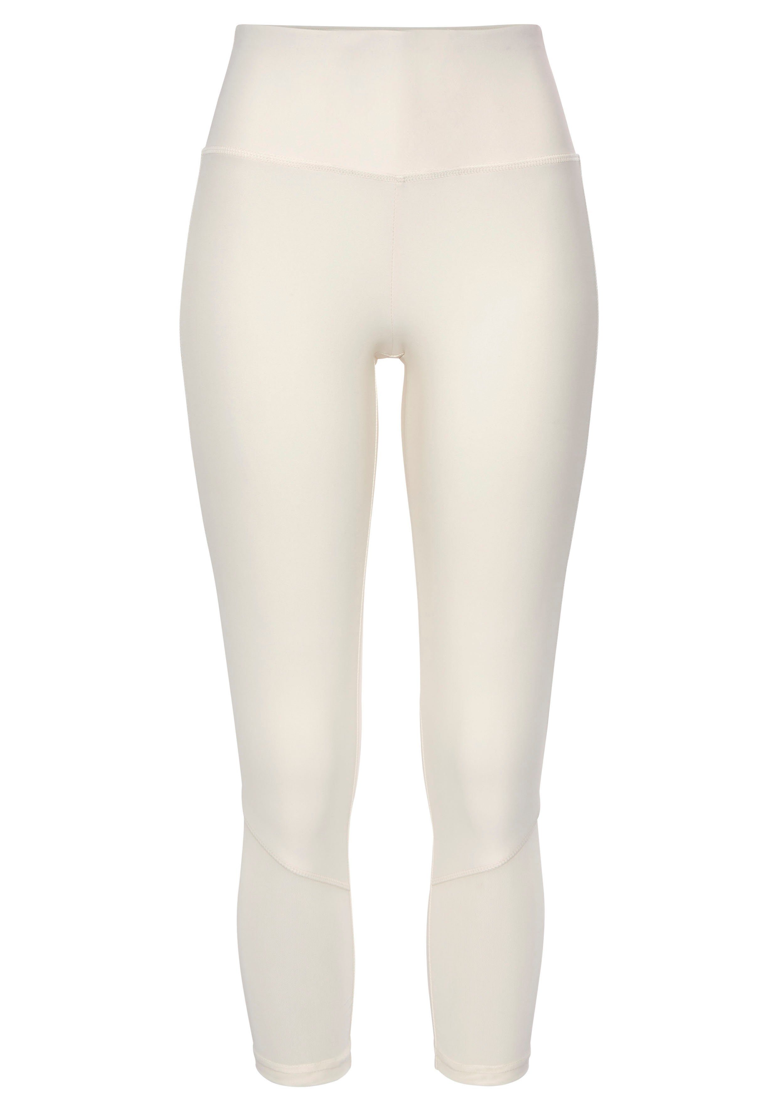 beige (1-tlg) Netzeinsätzen mit ACTIVE LASCANA 7/8-Leggings