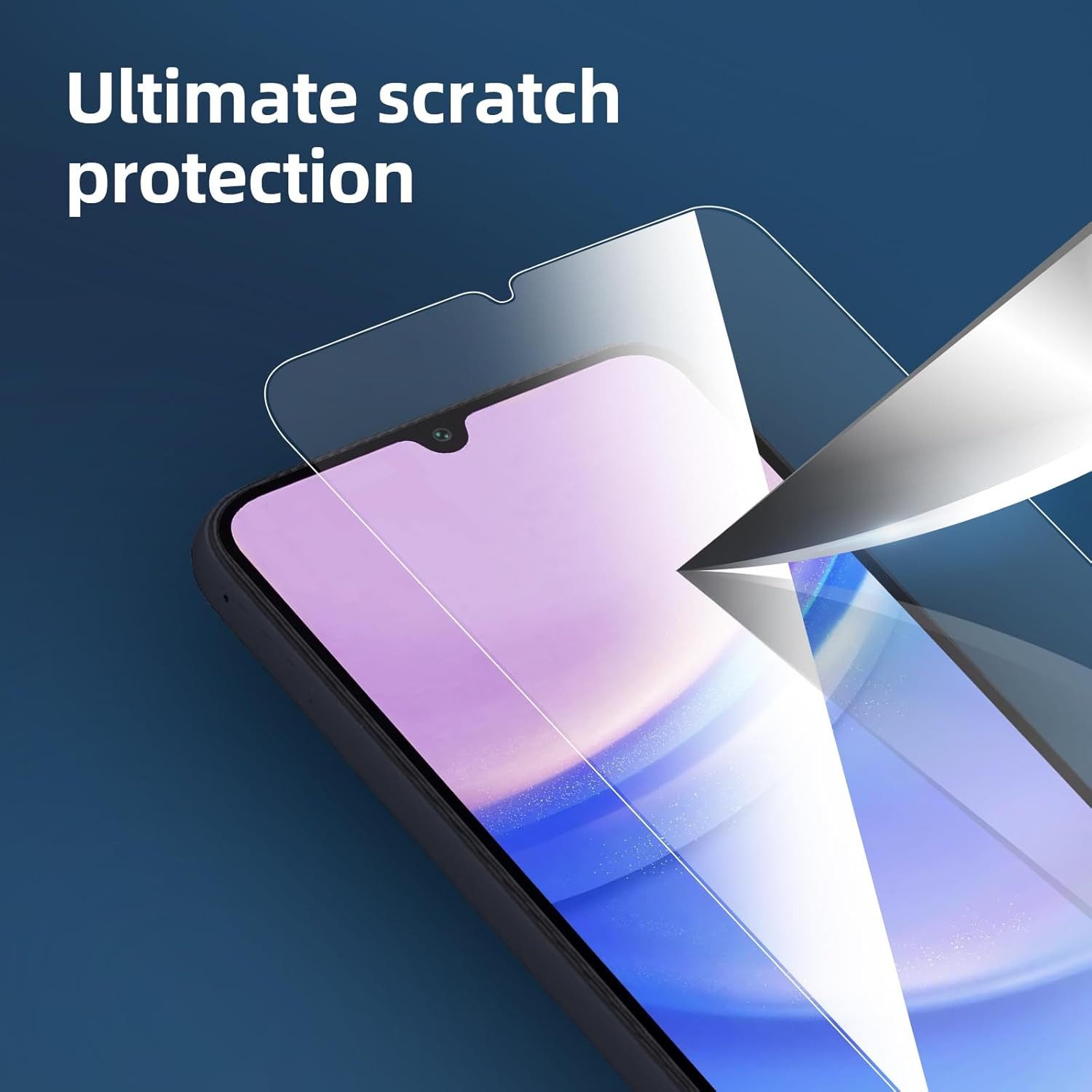 CLM-Tech Displayschutzglas 2X für Samsung Galaxy A16 5G, Samsung Galaxy A17 5G, Panzerfolie Panzerglas - Anti-Fingerabdruck und kratzfest -, 2 Stück, Kristallklar